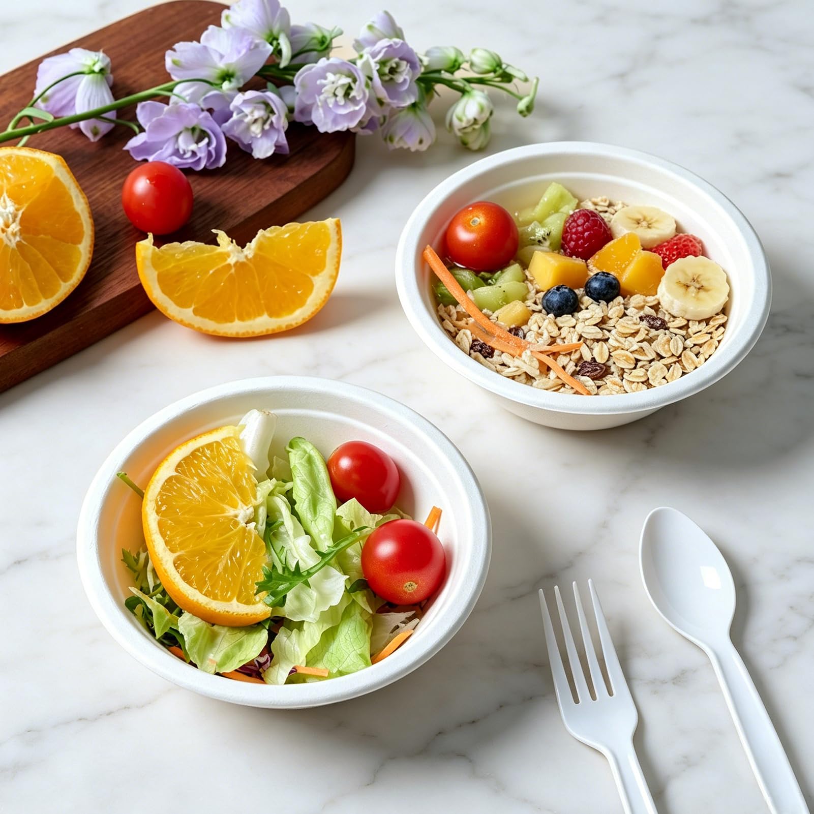 Compostable Paper Bowls - 12oz Pack of 145 -6
