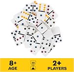 Spin Master Games, Mexican Train Dominoes Set in Aluminum Carry Case, Includes Colorful Trains for Fun-Filled Family Game Night, for Kids & Family, 2-8 Players, for Ages 8 & Up