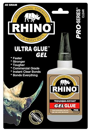 Rhino Glue Gel, resistente 1.06 oz transparente