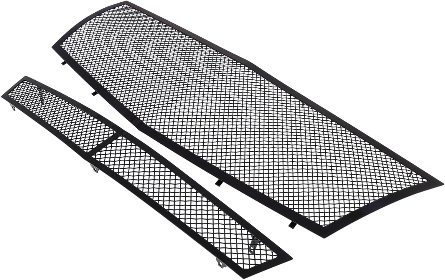 APS Compatible with Cadillac CTS 2008-2013 & 11-14 CTS Coupe Main Upper Lower Bumper Stainless Steel Black Mesh Front Grill Grille Insert Combo A77768H