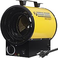 DuraHeat 240V 12,800 BTU Garage Heater - Wall/Ceiling Mount Electric Forced Air Workshop Warmer, Overheat Protection
