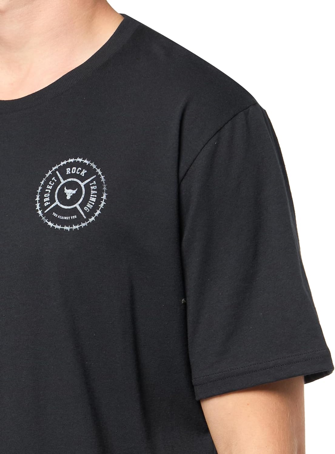 Under Armour Mens Project Rock Wire Short Sleeve T Shirt - Image 3