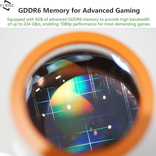 Miniatura 5 de 51RISC Tarjeta gráfica GeForce GTX 1660 Ti, 6 GB GDDR6 192bit tarjeta de video para juegos GPU PCIe 3.0 x16 DP HDMI DVI 1080P 2K tarjeta de juego PC