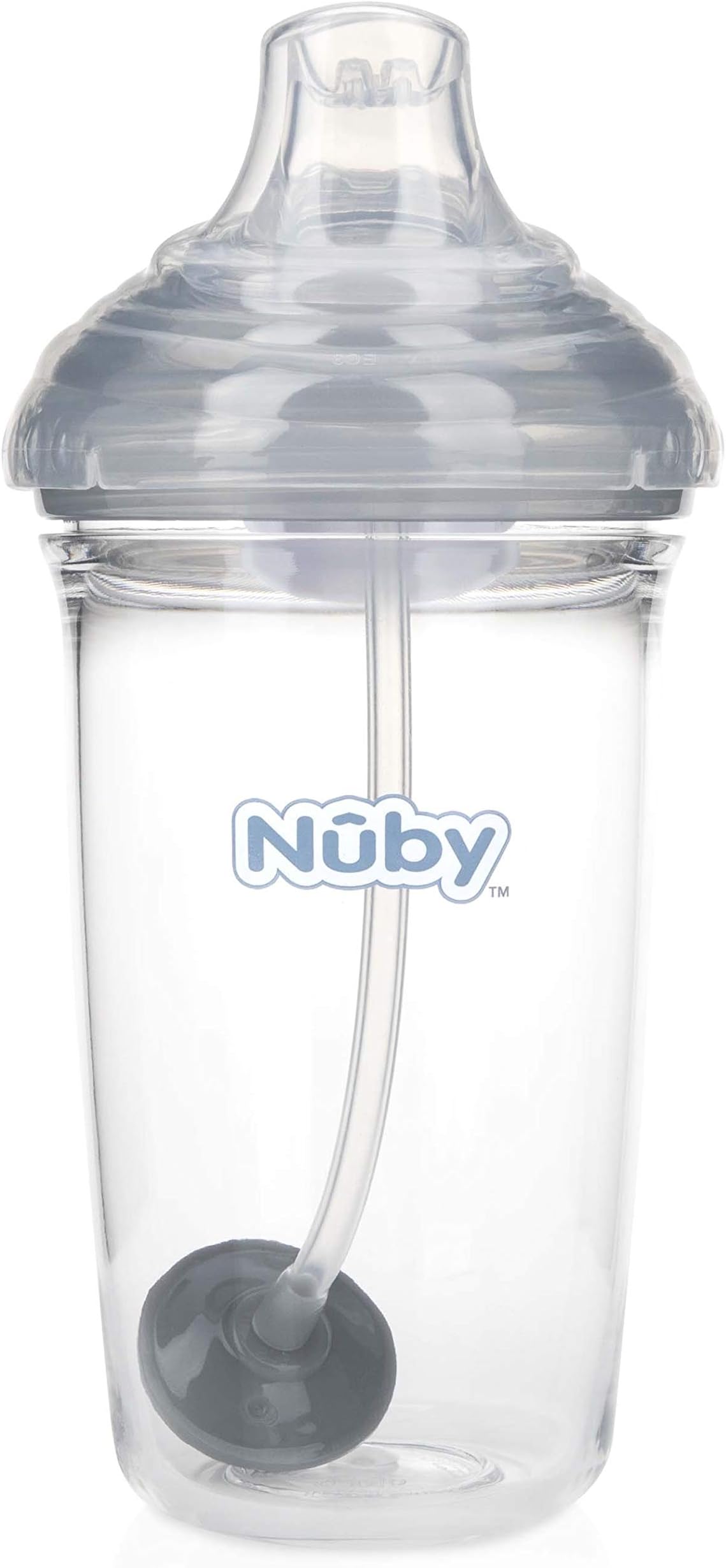 Gobelet Anti-Fuites Nuby 360° - 8 Oz Avec Paille Ponderée - Rose