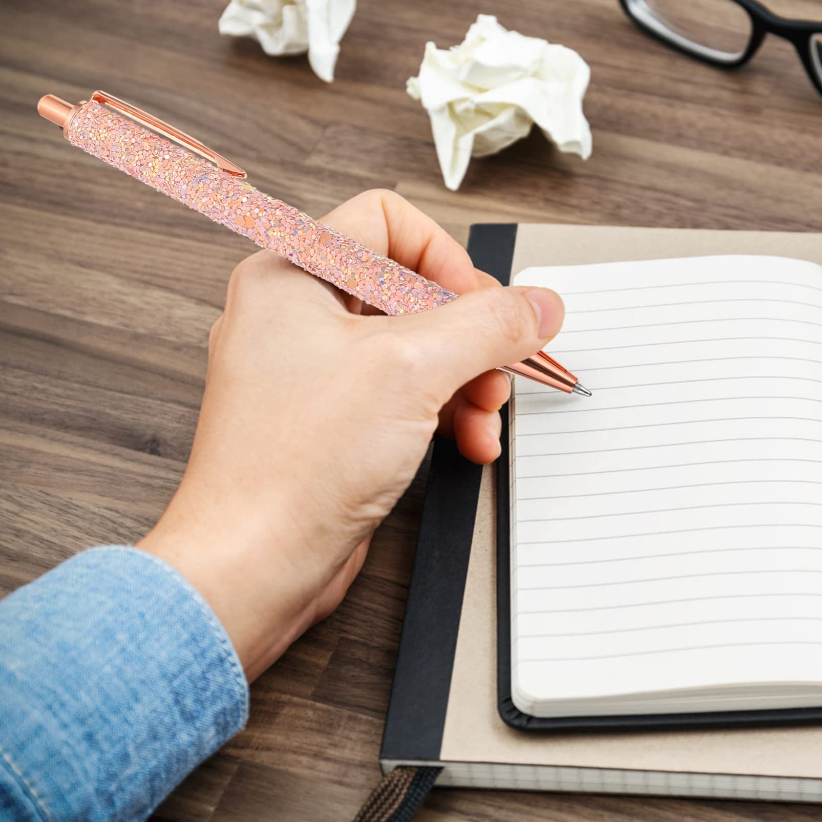 STOBOK 8pezzi Penne Metallizzate Retrattili Per Scrittura Penne Souvenir Strumento Scrittura Per e Scuola