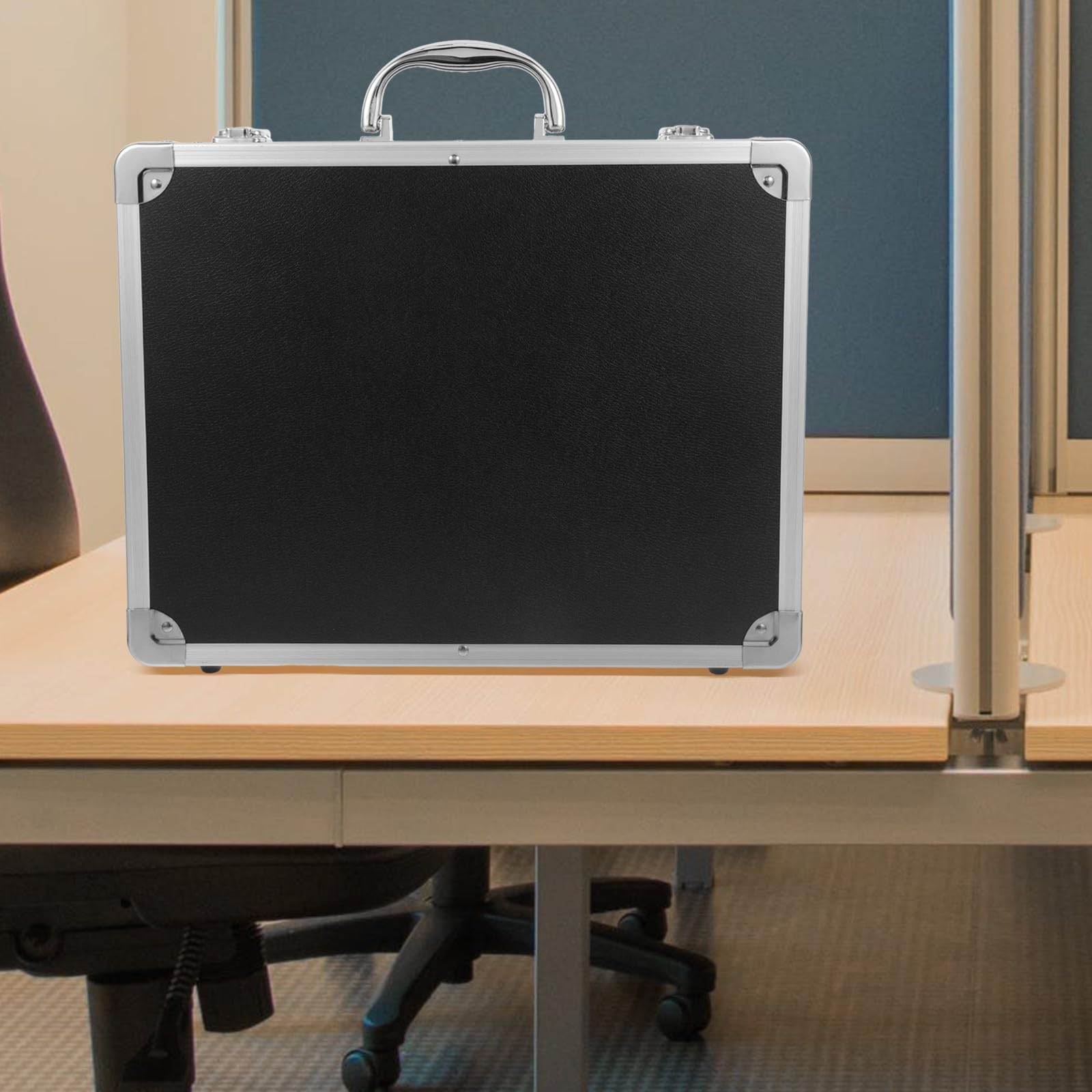 SHINEOFI Valigetta per Attrezzi in Lega di Alluminio Portatile Grande Capacità di Stoccaggio e Funzione Multiuso per Storage e Trasporto Professionale