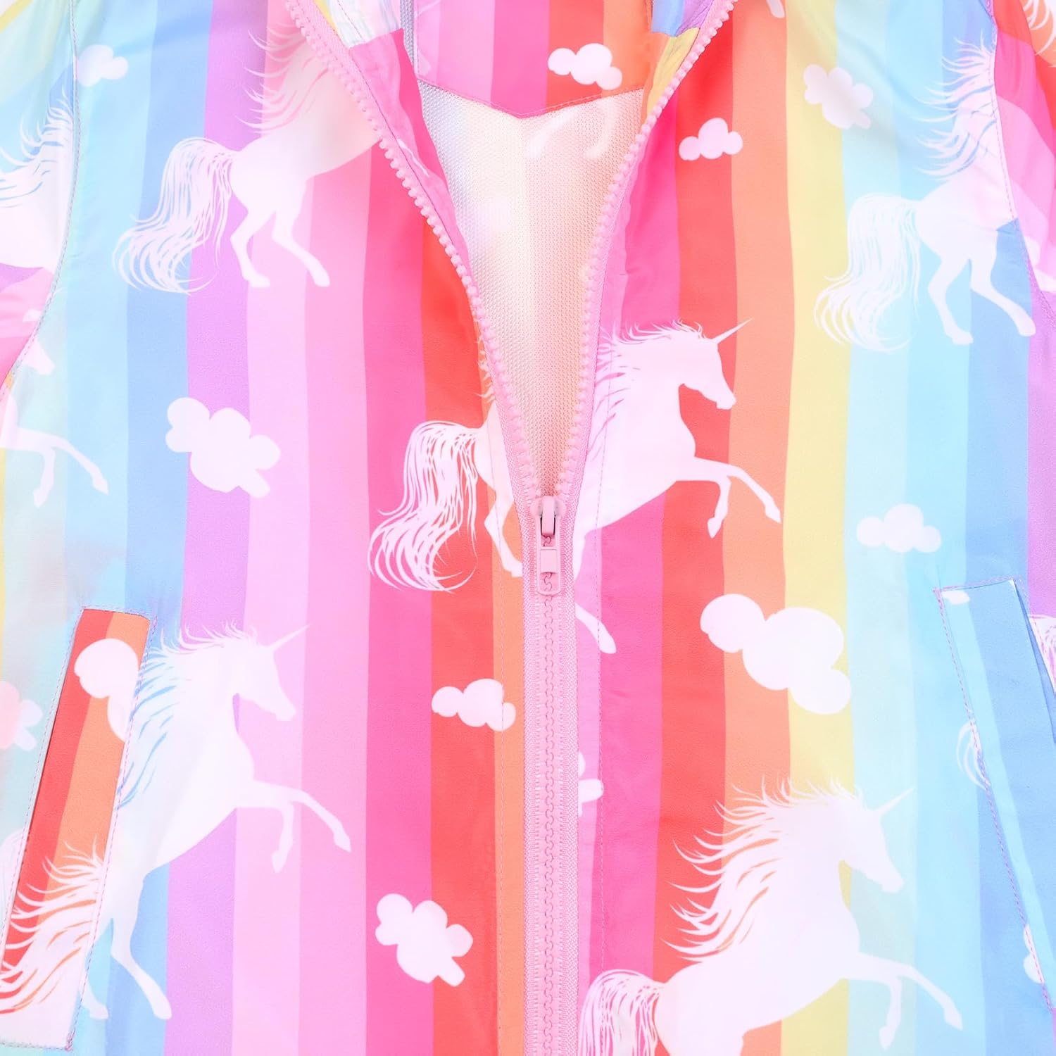 Jxstar Toddler Girls Rain Jackets Little Kids Waterproof Hoodie Raincoats Windbreakers, 12 Month-5 Years - Image 4