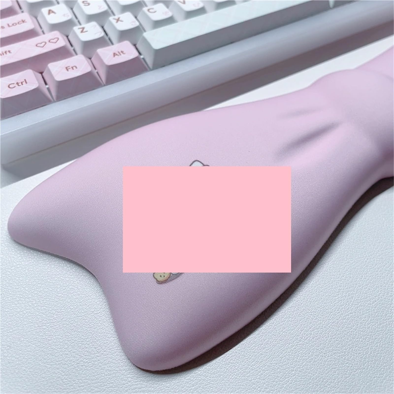 Handgelenkauflage für Tastatur Cute Bow Keyboard Wrist Rest Non-slip Rubber Base Memory Foam Suitable For 100 Keys 87 68keys Mousepad(Color1)