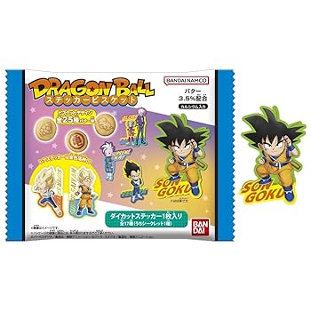 Amazon.co.jp: ドラゴンボール ステッカービスケット 12個入り