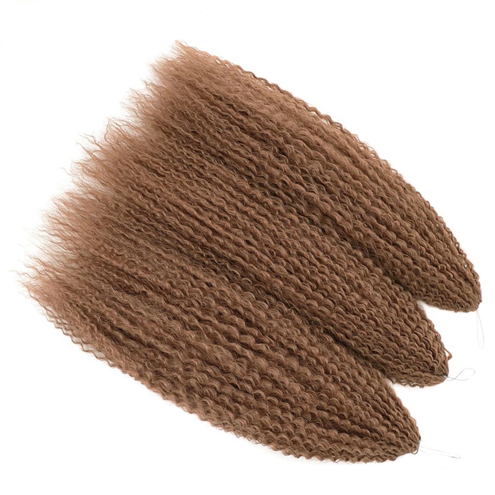 Aiokrtse Brazilian Braids Curly Crochet Hair Brazilian Curly Synthetic Braiding Hair Extensions Boho Braids Deep Water Wave Synthetic Crochet Hair 28 inches Pack of 5(Total 600 Grams #30 Colour)