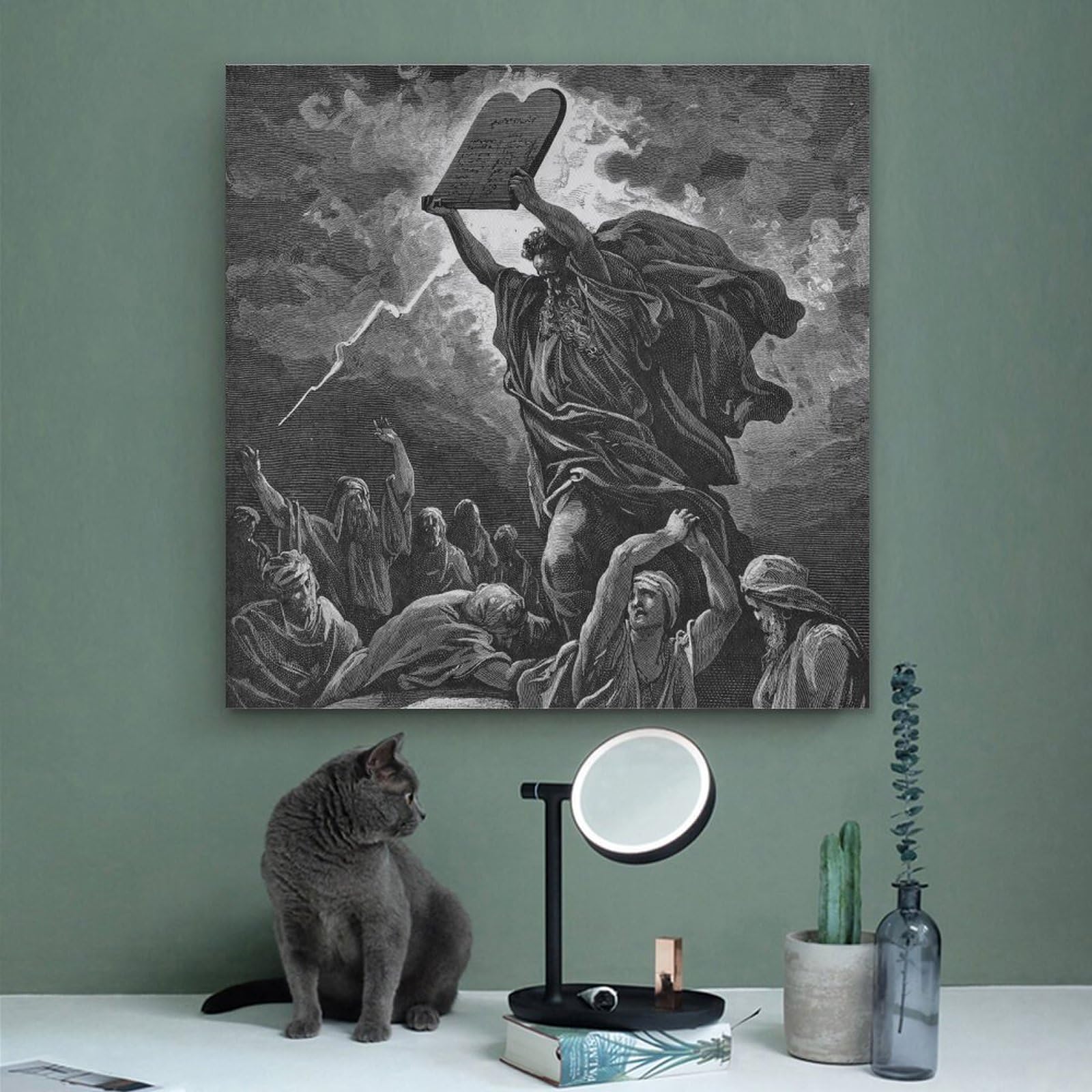Amazon.com: Gustave Doré Famous Art poster Moses Breaking The