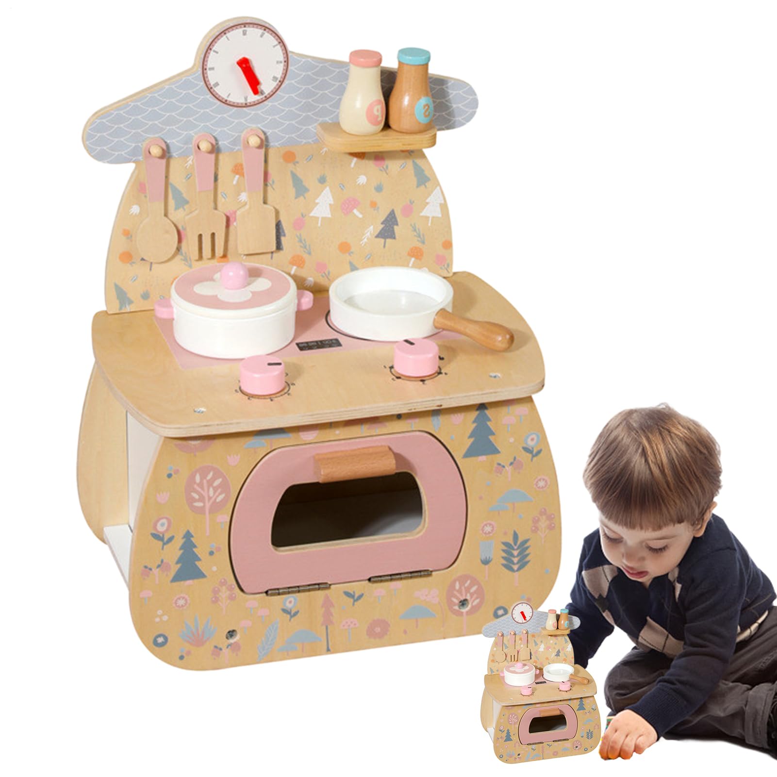 Narzędzia kuchenne, Safe Realistic Pretend Play Zestaw do gotowania | Akcesoria kuchenne dla dzieci, Sturdy Educational Playing Kit dla chłopców i dziewcząt, wczesna w naukę