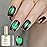 Born Pretty Cat Magnetic Eye Gel Nail Polish,Brown Green Glitter Fall Winter Holographic Magnetic Gel Polish Nail Polish Art Manicure Salon DIY at Home 15ML
