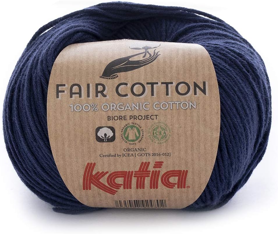 Fair Cotton Fb. 05 - marine, cotton yarn, organic cotton for knitting and crocheting