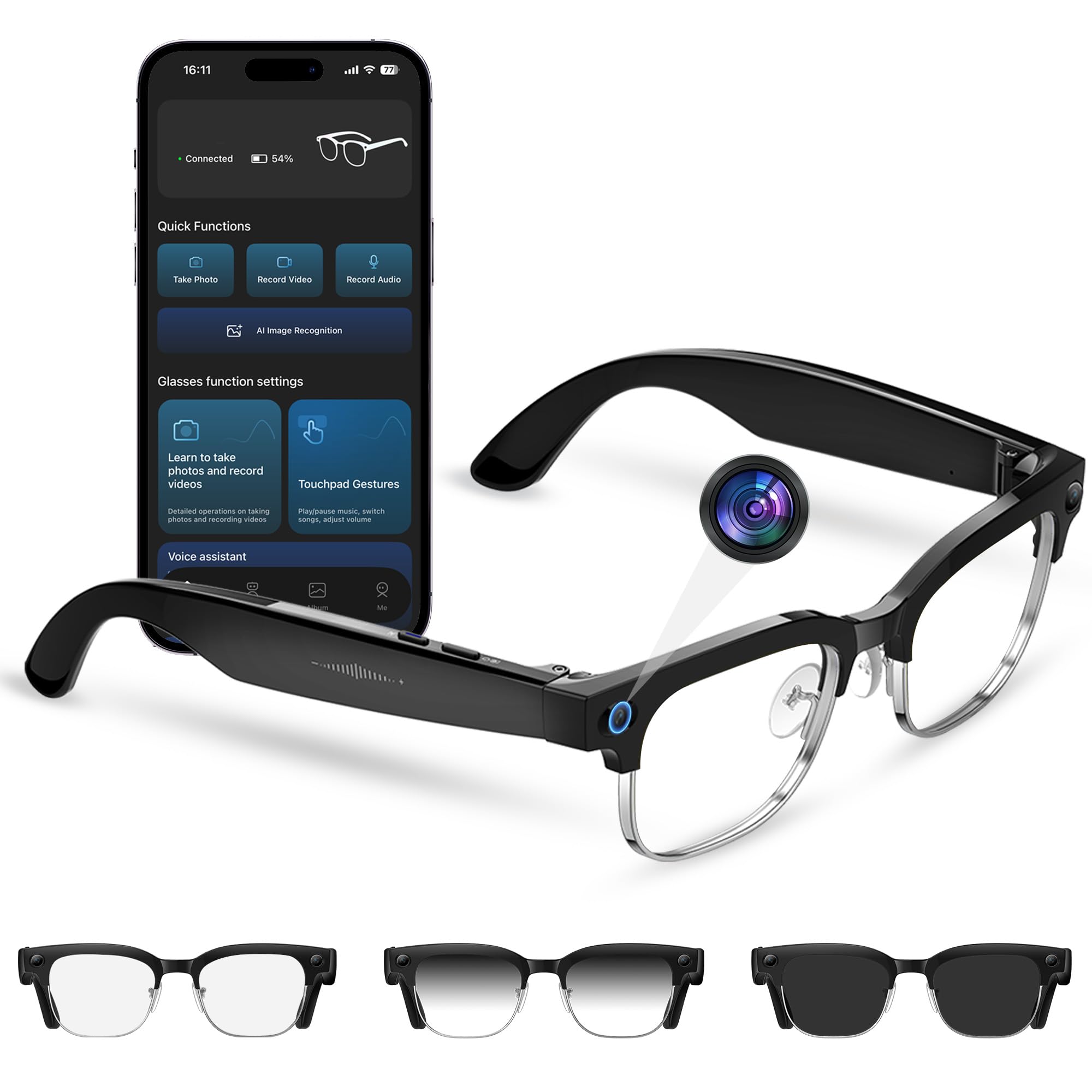 Locker.Ink | Revolutionize Your Vision: 24 Cutting-Edge AI Wearable Smart Glasses for 2026 Yowow BIT AI Smart Camera Glasses