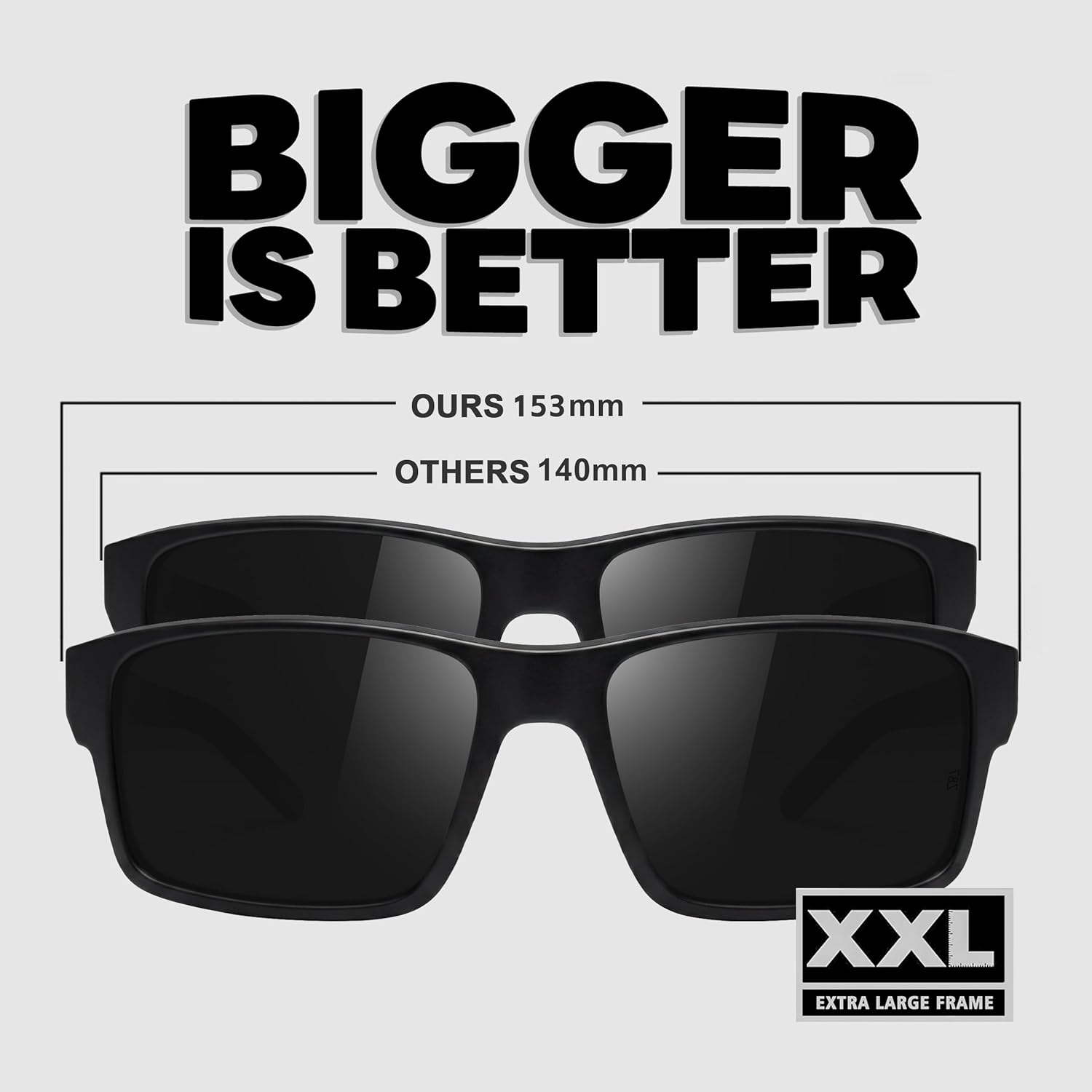 WISTON XXL Z87 Sunglasses for Big Wide Heads Men Women,TR90 Ultralight UV400 Protection Fit Safety Sun Glasses W8704