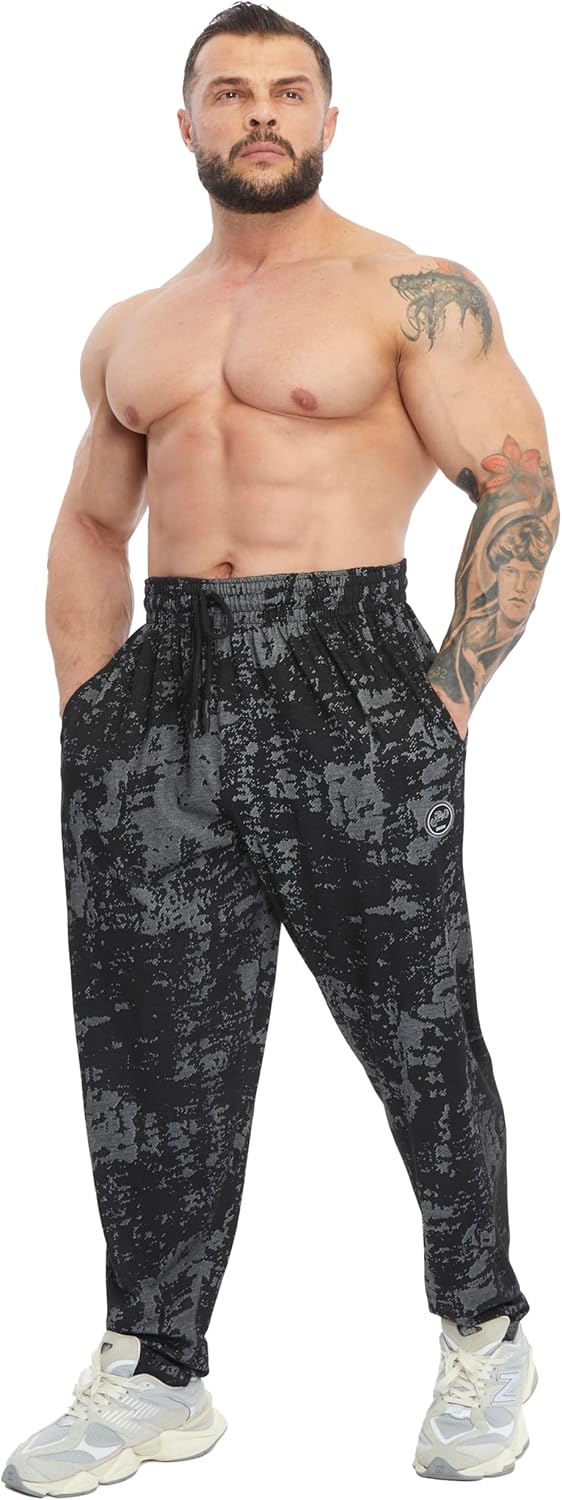 BIG SAM SPORTSWEAR COMPANY Men's Baggy Sweatpants with Pockets, Comfort Design Bodybuilding Muscle Pants - Image 5