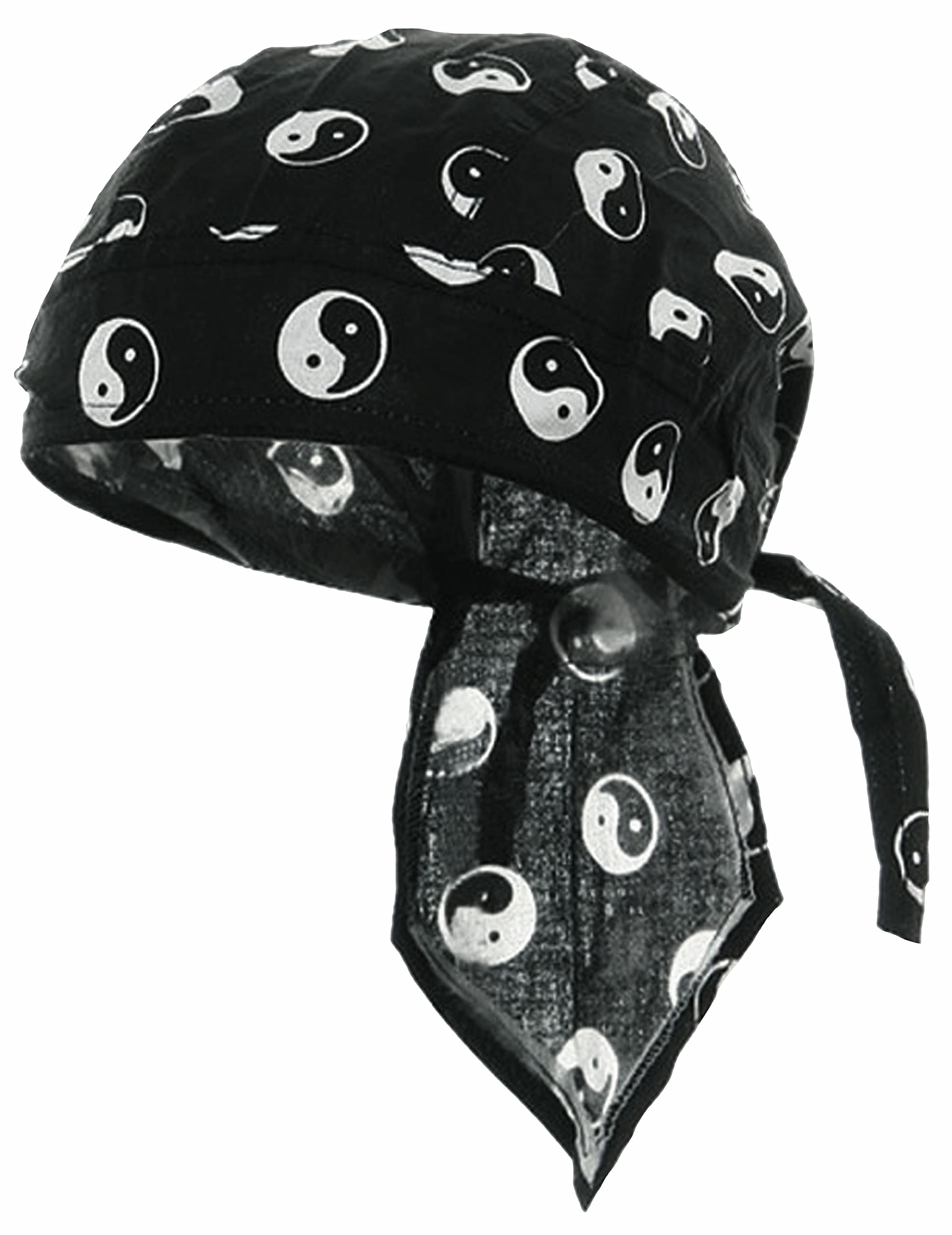 Buy Caps and HatsYin Yang Bandana Dorag Cap, Asian Spiritual Reiki Yoga Karate Taekwondo Motorcycle Bikers Beanie Hat Helmet Liner