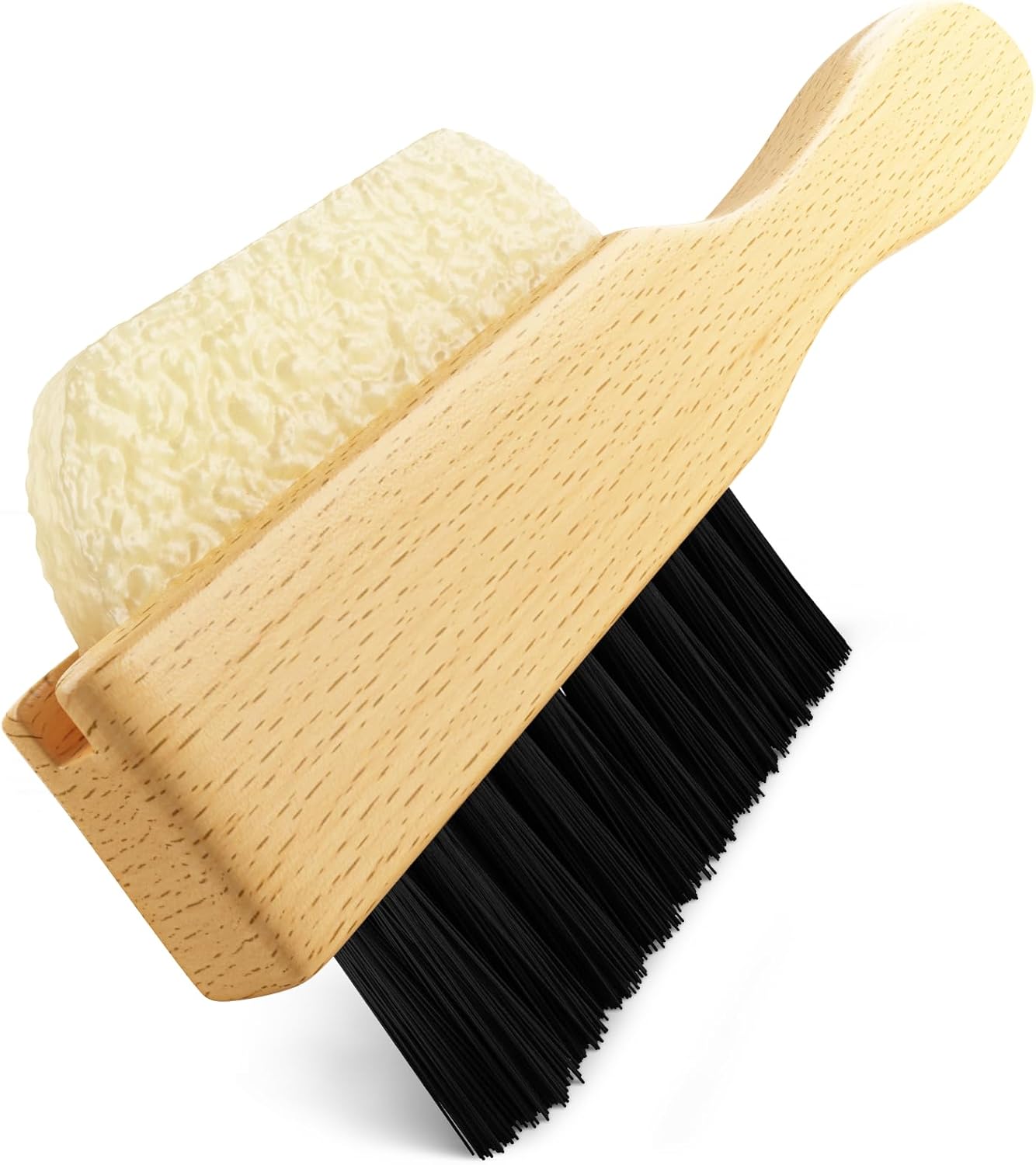 Shacke Suede Shoe Cleaner Brush - Yellow Rubber Suede Eraser with Soft Bristle Brush for Suede Cleaner and Nubuck Brush, Cherry Brown - Image 3