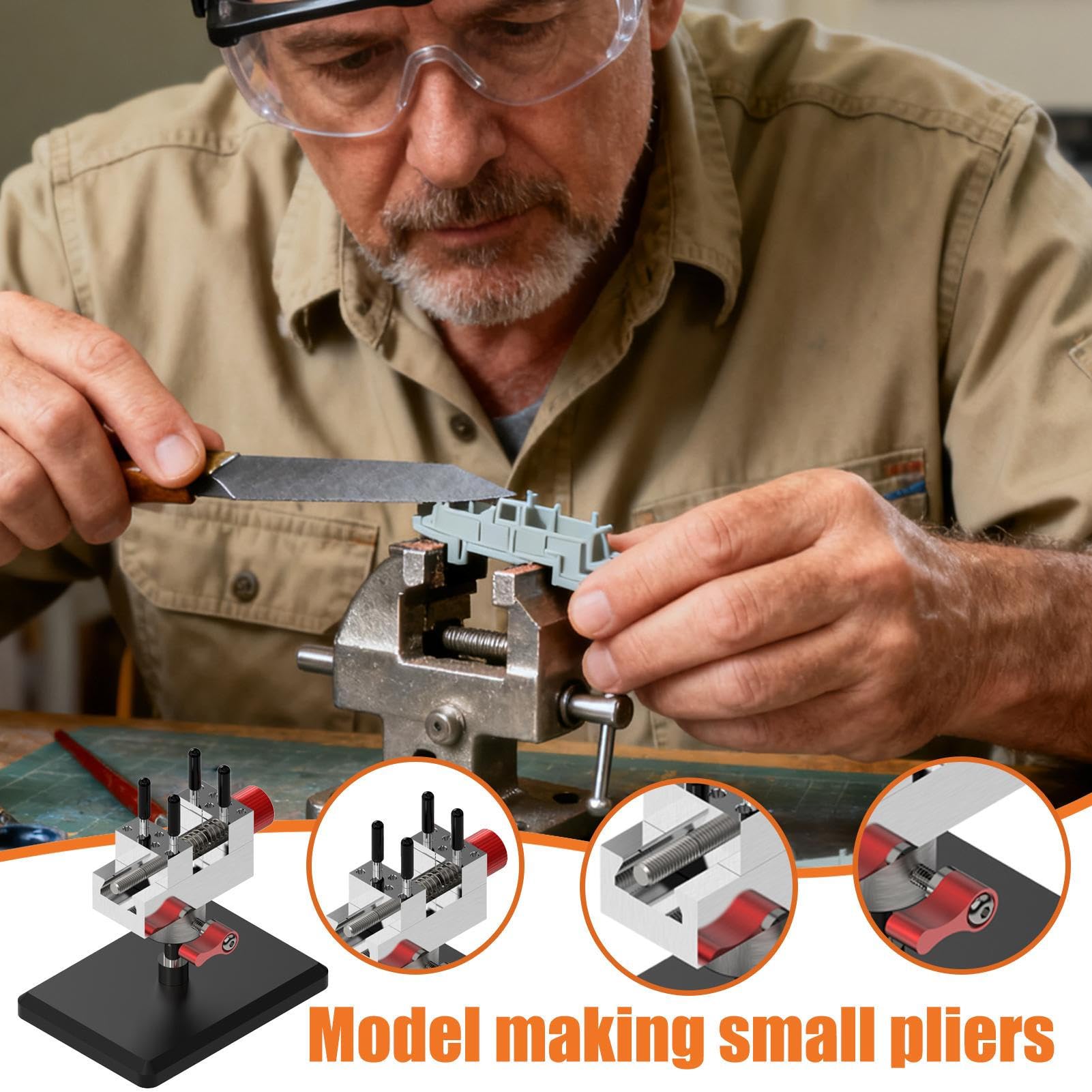 Mini | Forniture per modellismo, piccola da banco, per gioiellieri, appassionati di artigianato, hobbisti, riparatori, artisti, professionisti, casa, officina, scrivania, viaggi