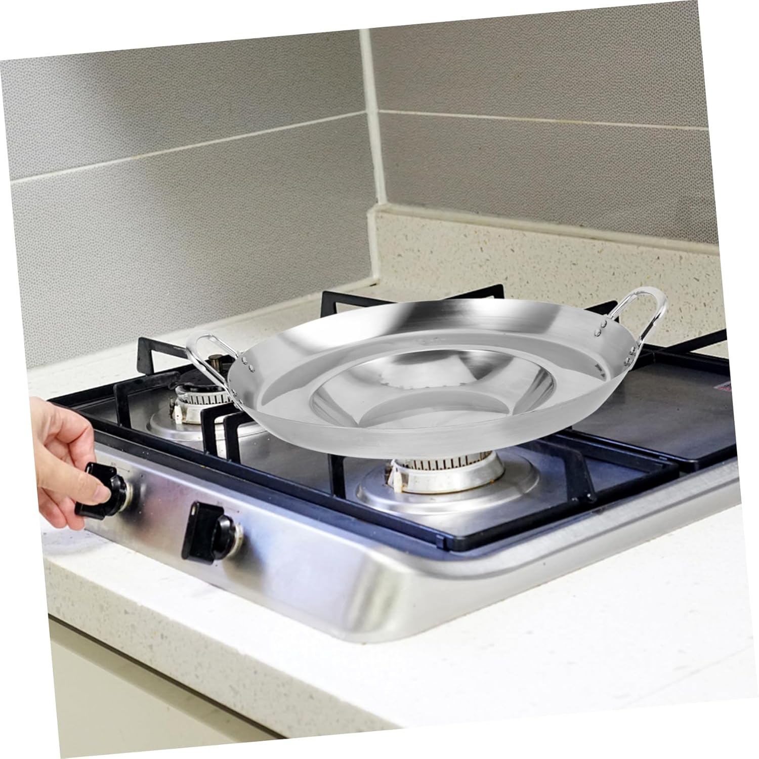 Mobestech Professional Nonstick Frying Pan Tortilla Crepe Pan Lightweight Kitchen Gadget for Home Professional Cooking Heat Resistant