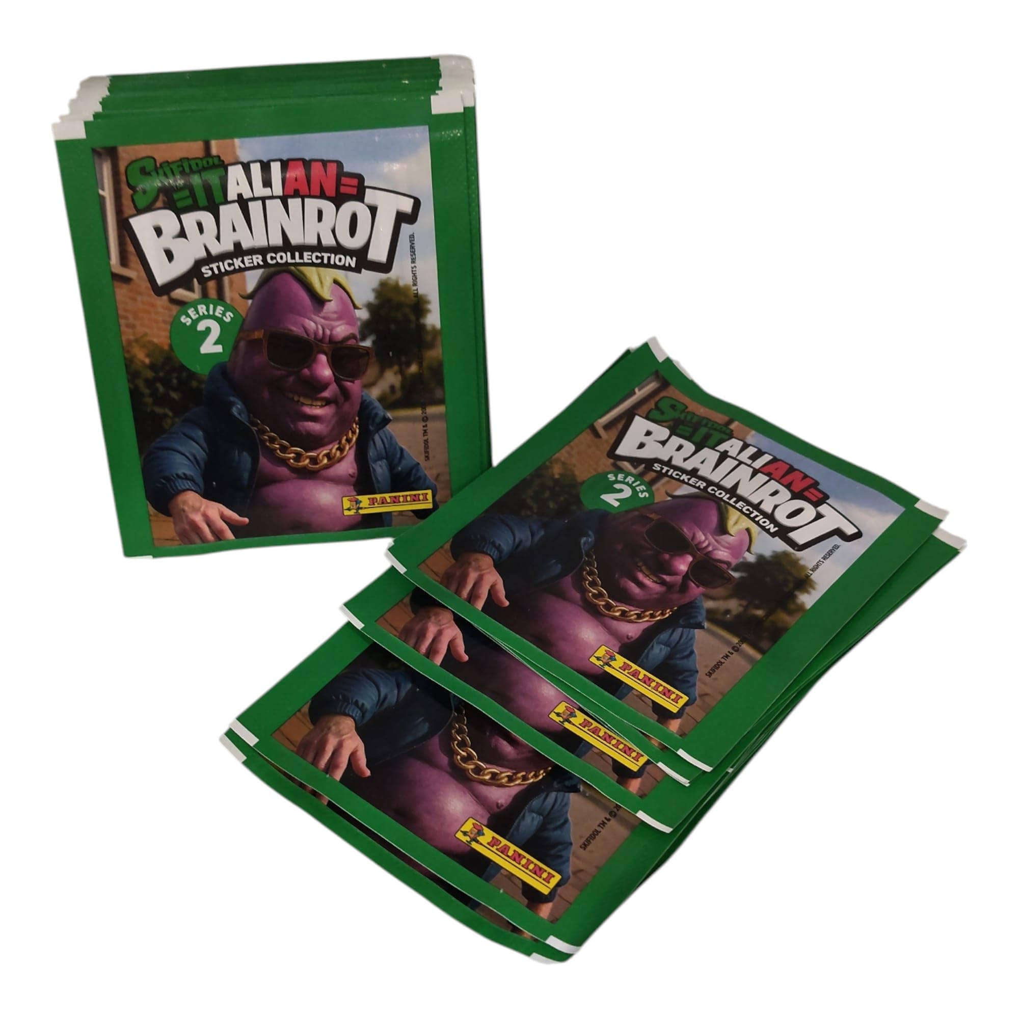 Generico Skifidol Italian Brainrot Sticker Collection serie 2 - Box da 36 Bustine (figurine ADESIVI) Panini