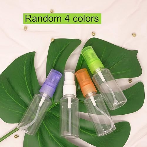 Miniatura 5 de Honbay 4 botellas de aerosol de perfume de niebla fina de plástico reutilizables de 1.0 fl oz, botella rociadora vacía transparente para cosméticos,