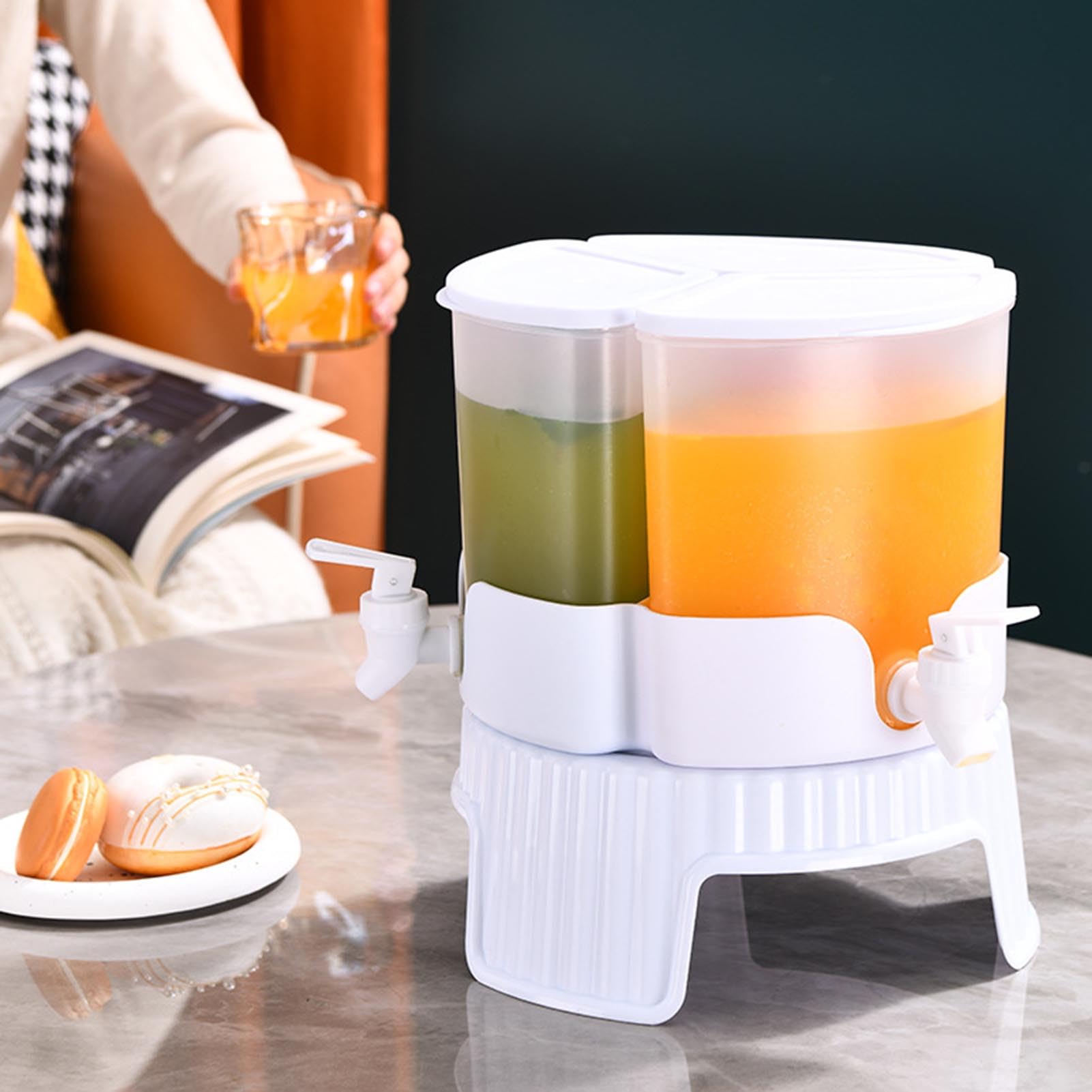 Dispenser Di Bevande Da Frigorifero Dispenser capiente antigoccia per succo