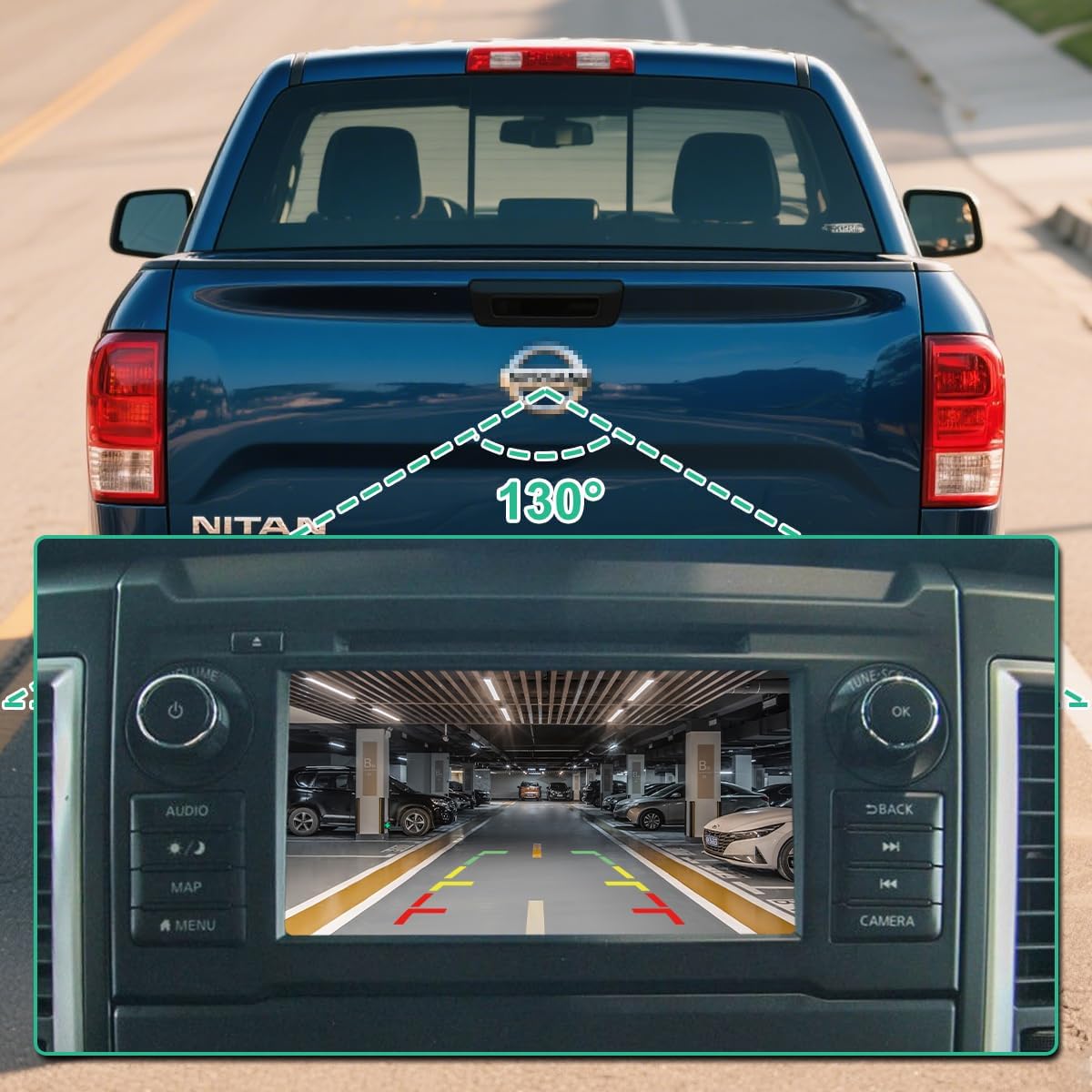 28442-EZ00A Rear View Camera for Nissan Titan XD 2016 2017 2018, OE Backup Camera Replaces 28442-EZ01A by GreenYi