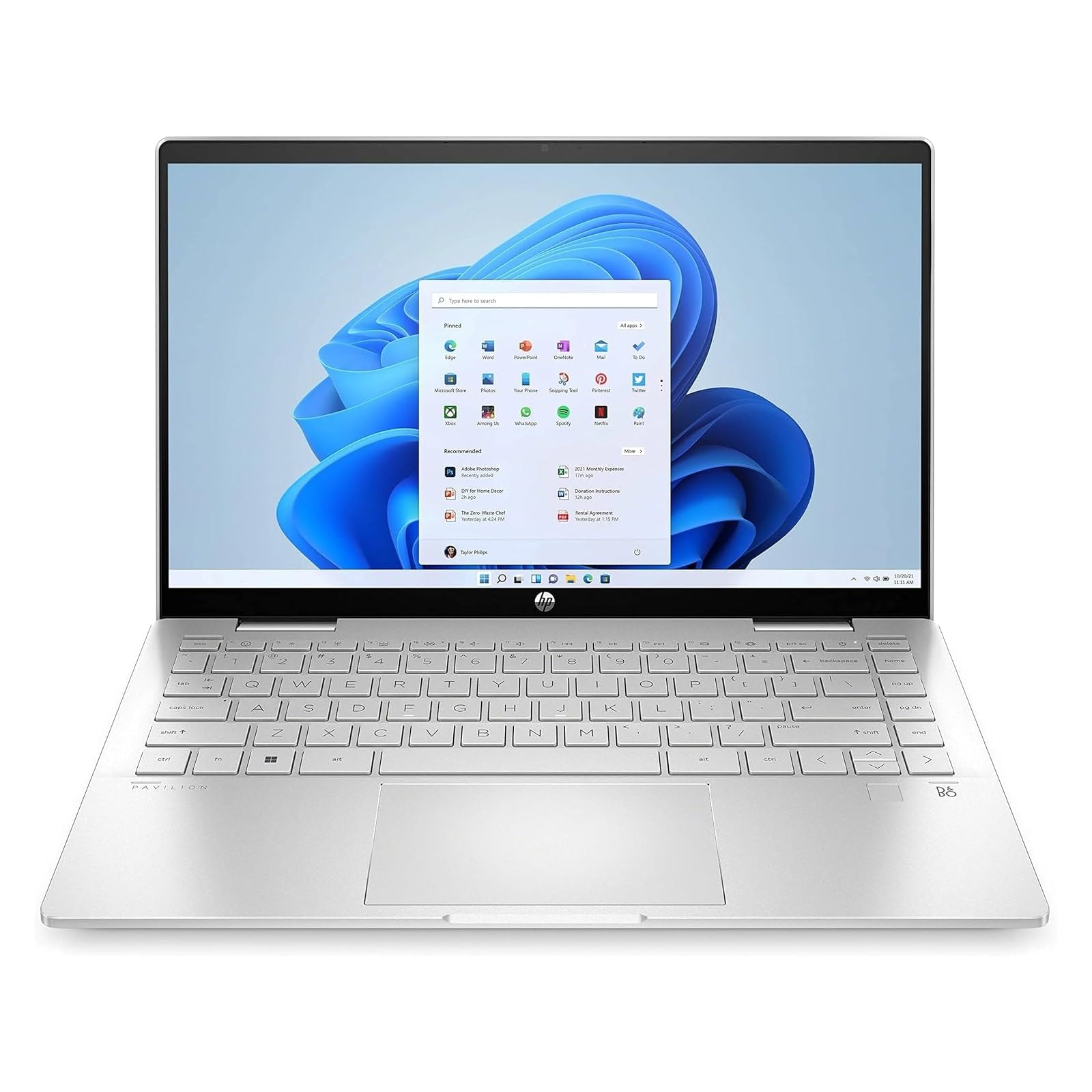 HP Pavilion x360 14-ek1031ns - Ordenador portátil de 14" Full HD (Intel Core i7-1355U, 16GB RAM, 512GB SSD, Intel Iris Xe Graphics, Windows 11 Home) Silver - Teclado QWERTY Español