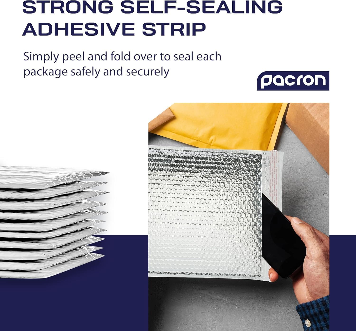 300-Pack Insulated Silver Thermal Bubble Mailers 13.5 x 11 - Waterproof Metallic Foil Self-Sealing Padded Envelopes for Cold Shipping, Perishables, Food, Cosmetics, Pharmaceuticals