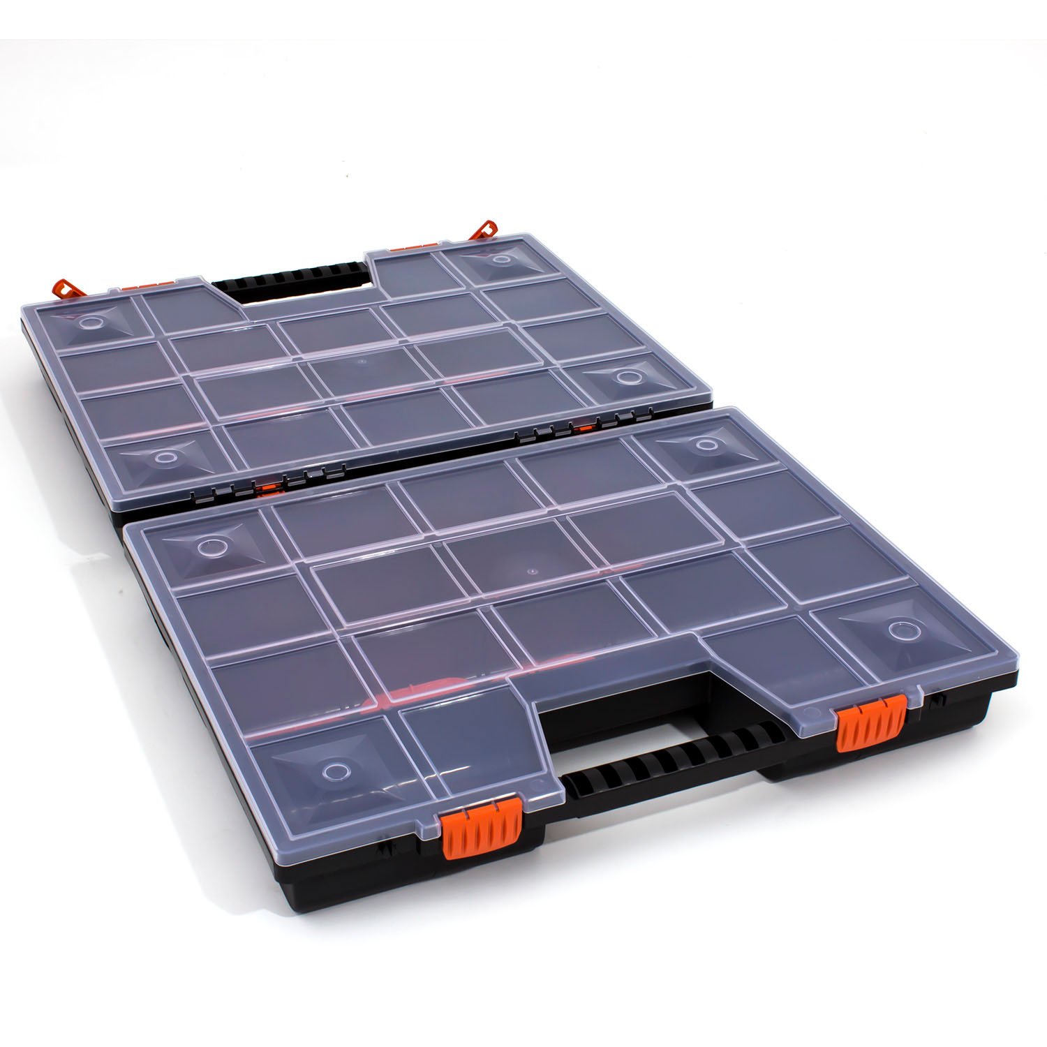 Scatola organizer doppia NOR 20" DUO con pareti rimovibili e 36 scomparti, 8 misure
