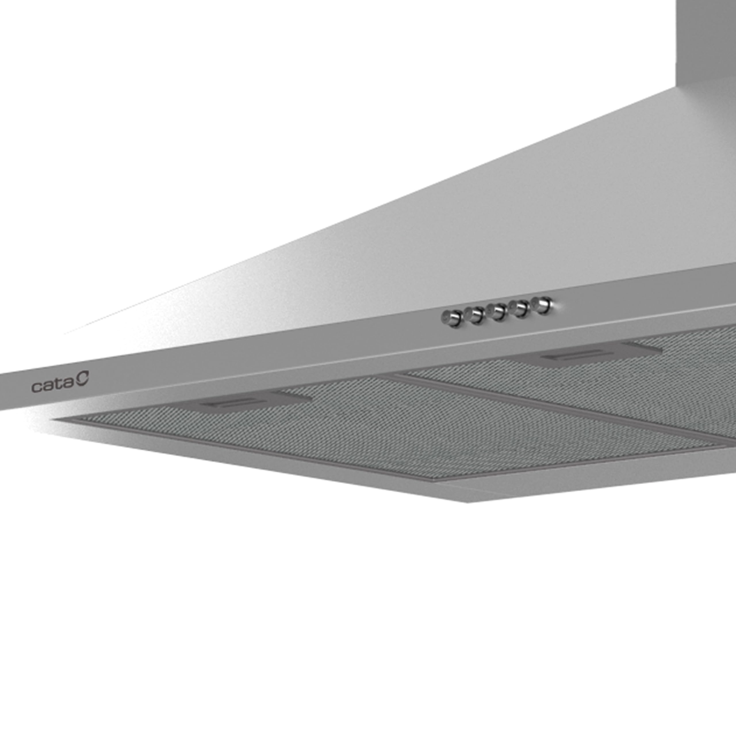Cata Campana Extractora VZX 9000 X/A Campana de Pared Decorativo 90 cm Capacidad de Extracción de 510m3/h 3 niveles de Potencia Acabado en Acero Inoxidable