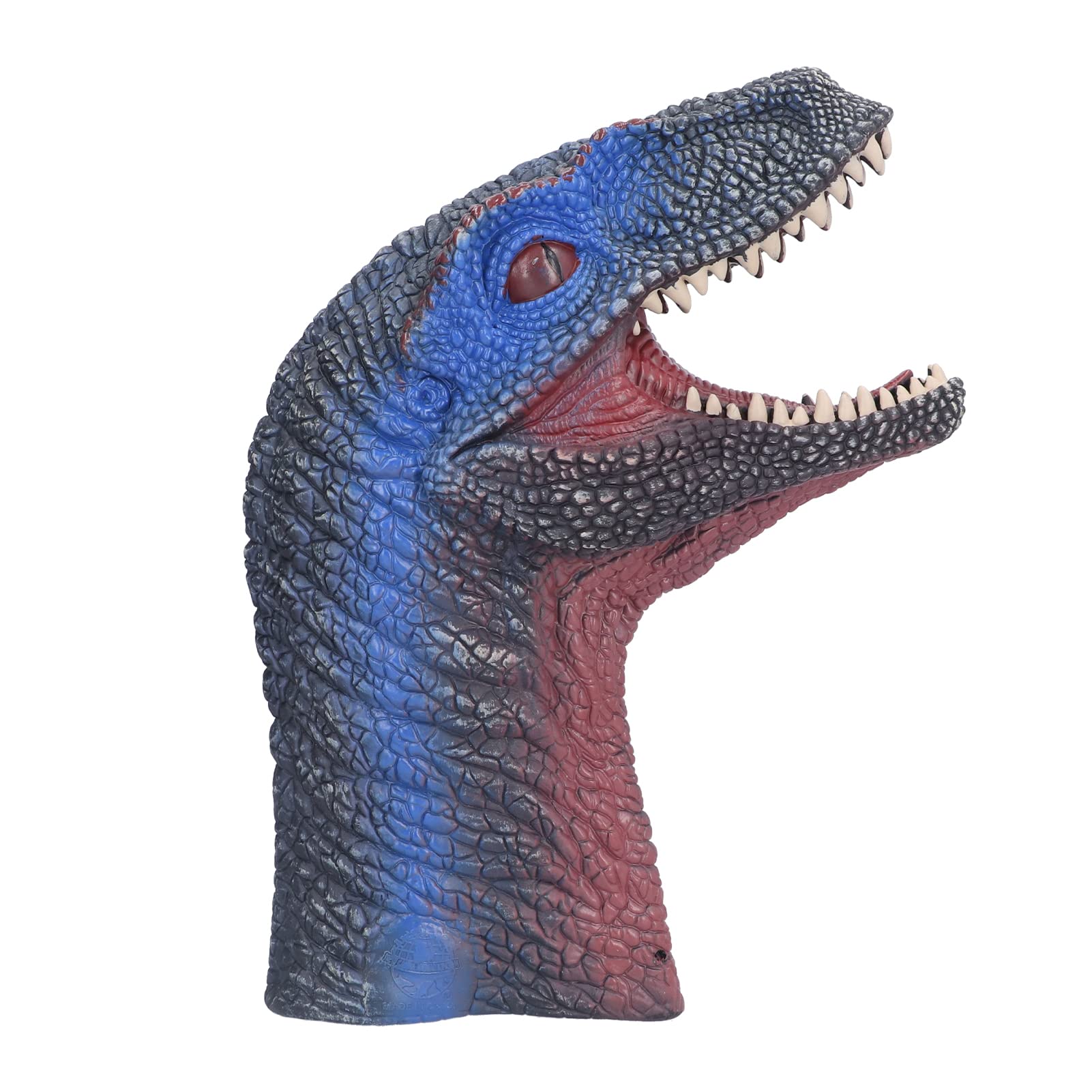 Hidyliu Burattino a Mano a Forma di Dinosauro, in Morbida Gomma Atossica, Giocattolo Interattivo per Bambini, con Bocca Controllabile Tramite Dito, Dipinto a Mano.