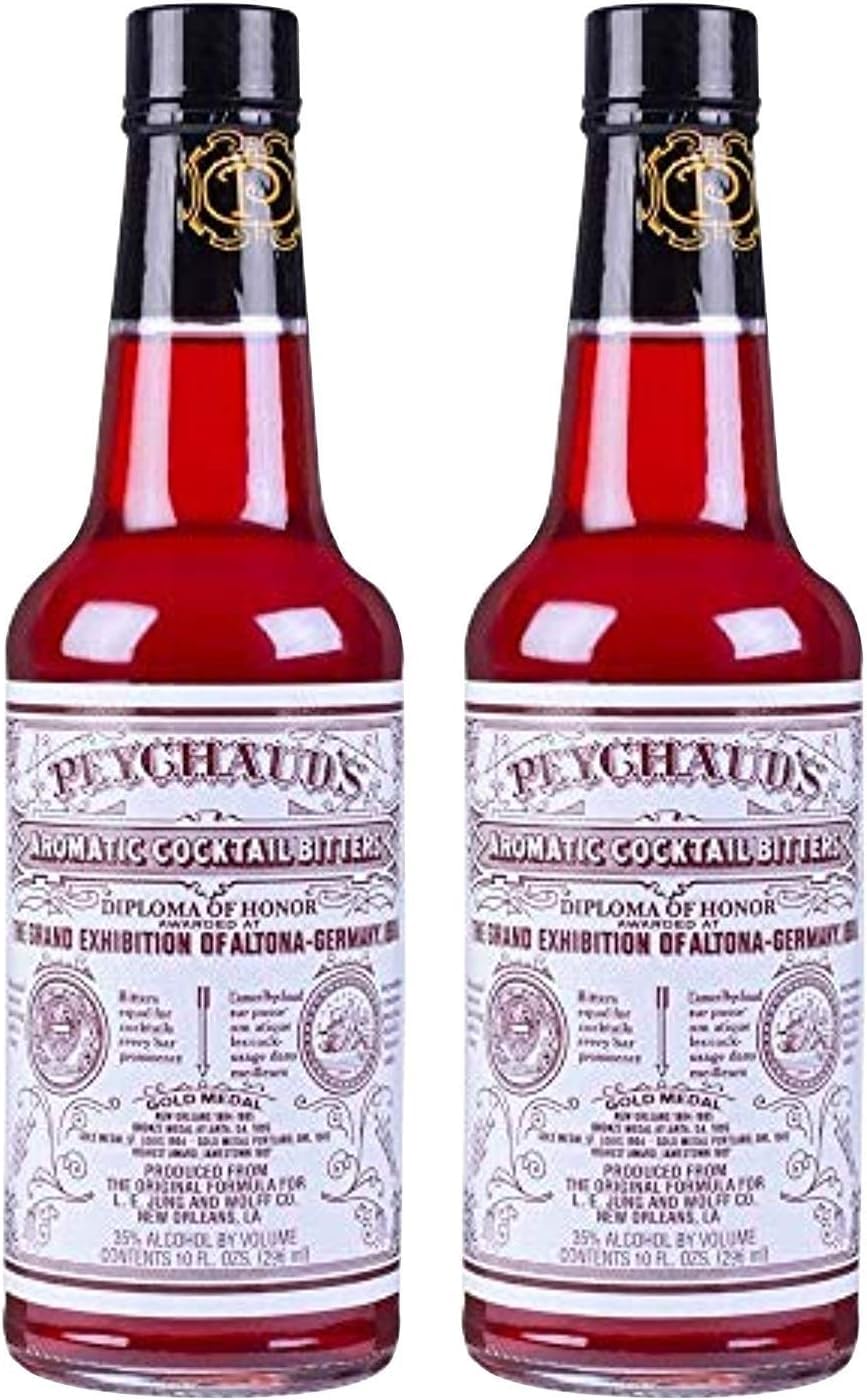 Parkway DistributorsPeychaud's Aromatic Cocktail Bitters - 10 Ounce Bottle Packed in a PD Ship Safe Bag - Pack of 2
