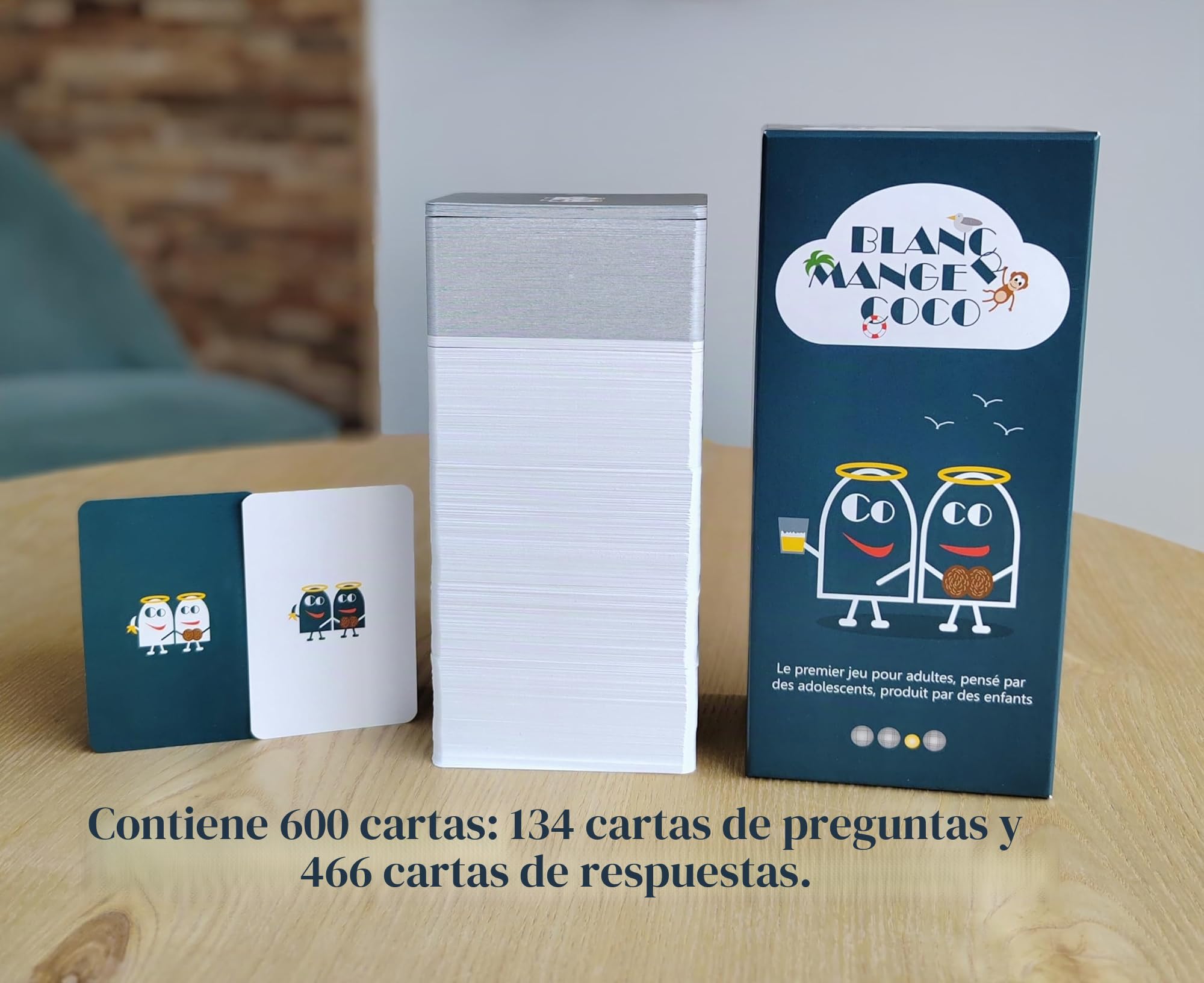 Blanc-manger Coco - Le 1er jeu pour adultes pensé par Des ados, Produit par Des Enfants - 600 Cartes ;-