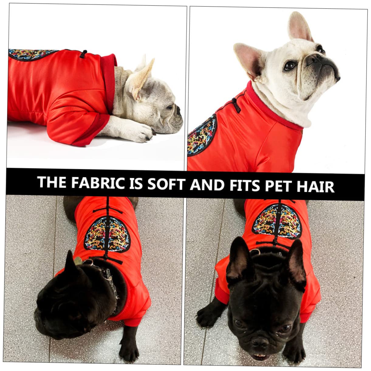 Housoutil 2stücke Pet Wintermantel Für Kleine Hunde Warmes Kostüm Für Outdoor-aktivitäten Und Funktional Für Kaltes Wetter Brustumfang Für Französische Bulldoggen Pugs Und