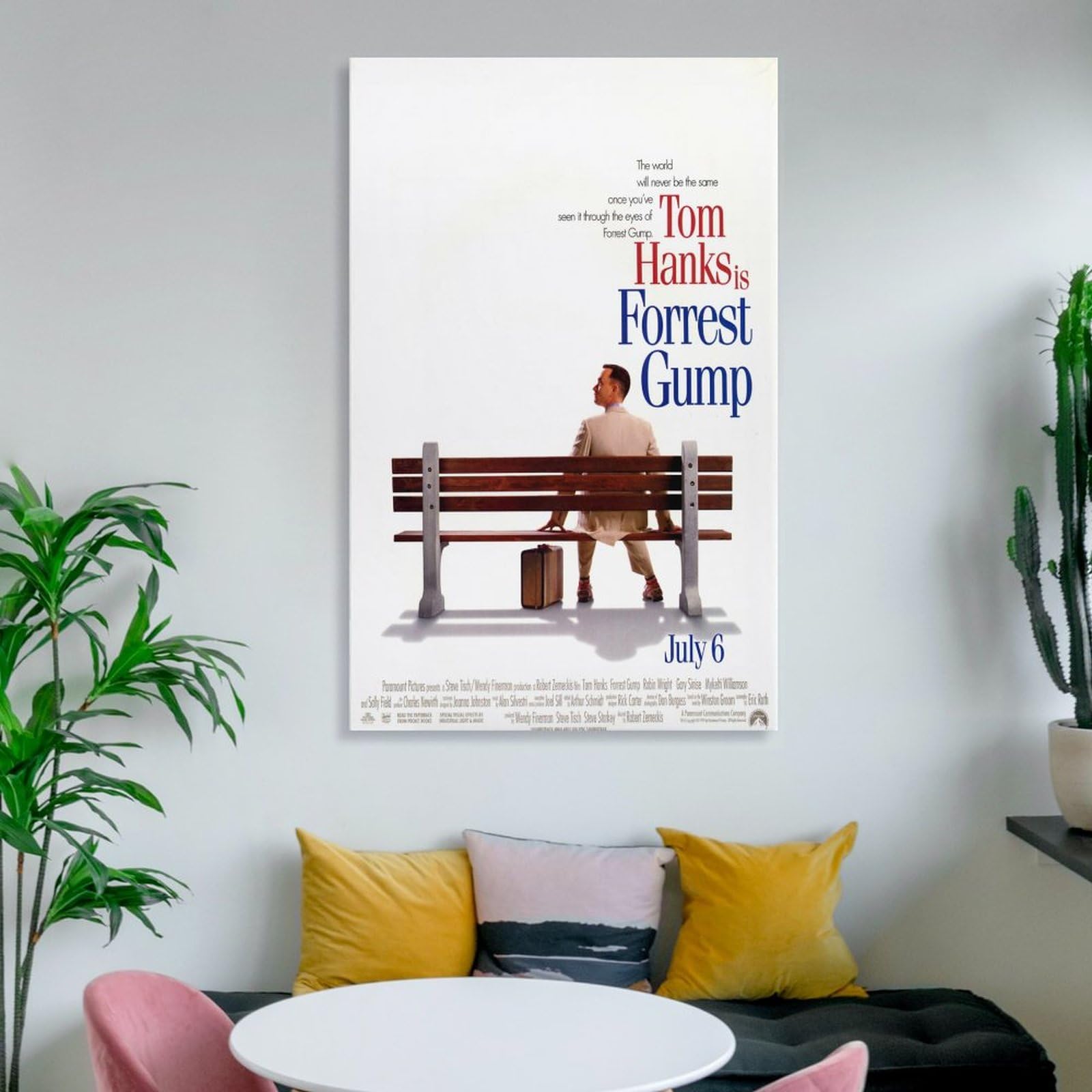 Poster Décoratif Sur Toile Forrest Gump Pour Chambre à Coucher, Salon, Chambre à Coucher (40 X 60 Cm