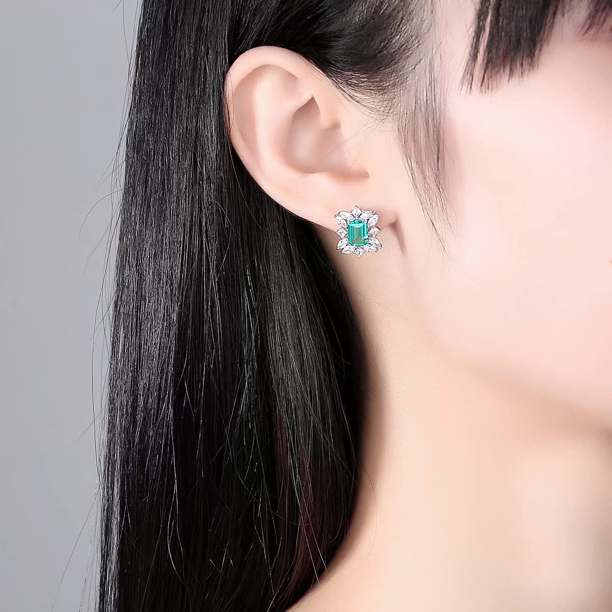 Orecchini in Argento Sterling da Donna A Cuore Zirconi Zirconi