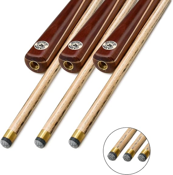 AONETIGER Snooker Cue 3/4 Jointed Handmade Pool Cue Ash Shaft Billiard Cue 3 Piece 57 18oz Tip 10mm with Extension Accessories Hard Case/Bag Options to Choose