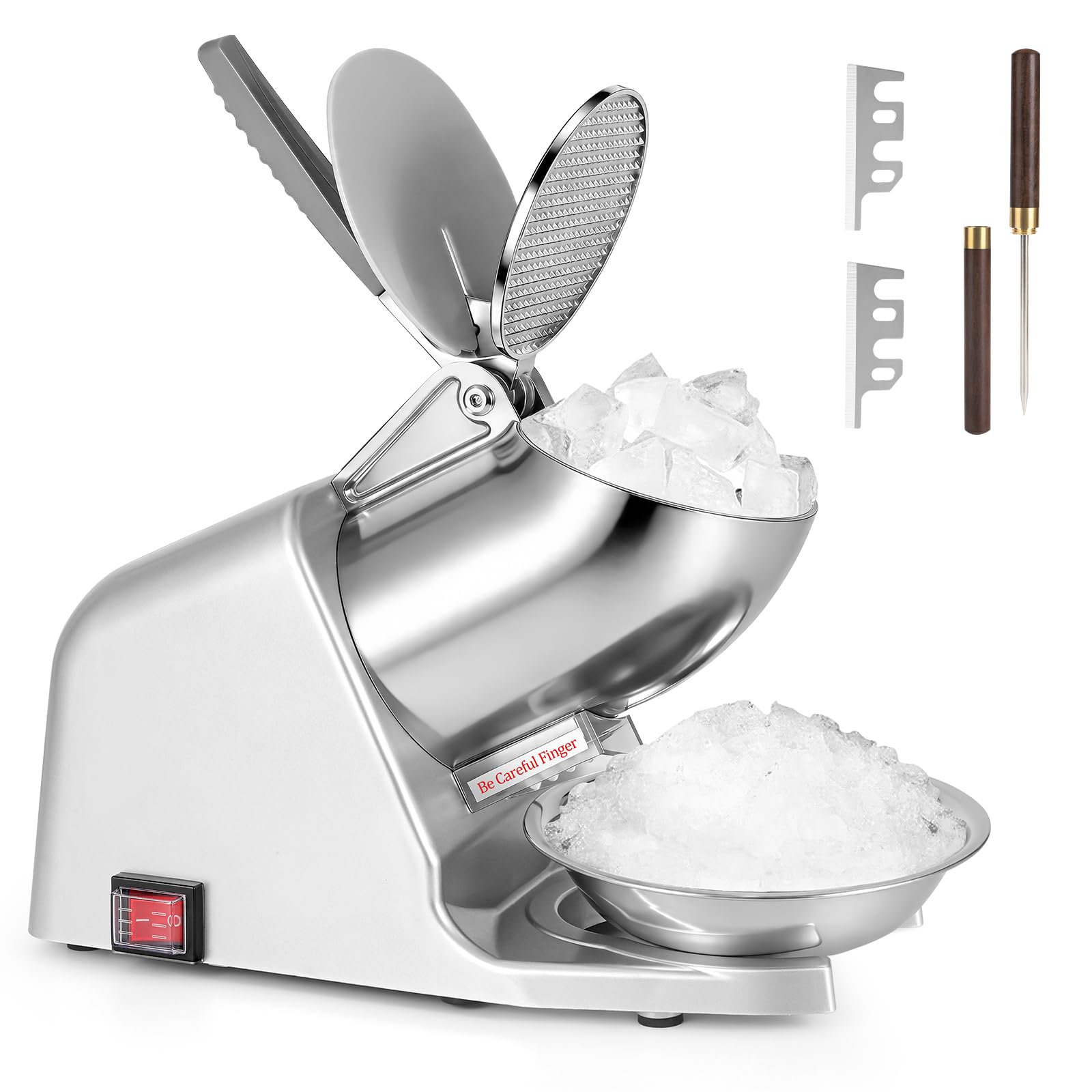Crush Ice For Vapalux M320 グレー Amazon.com: Shcazhcx Electric Ice Shaver, Dual-Blade Ice Crusher