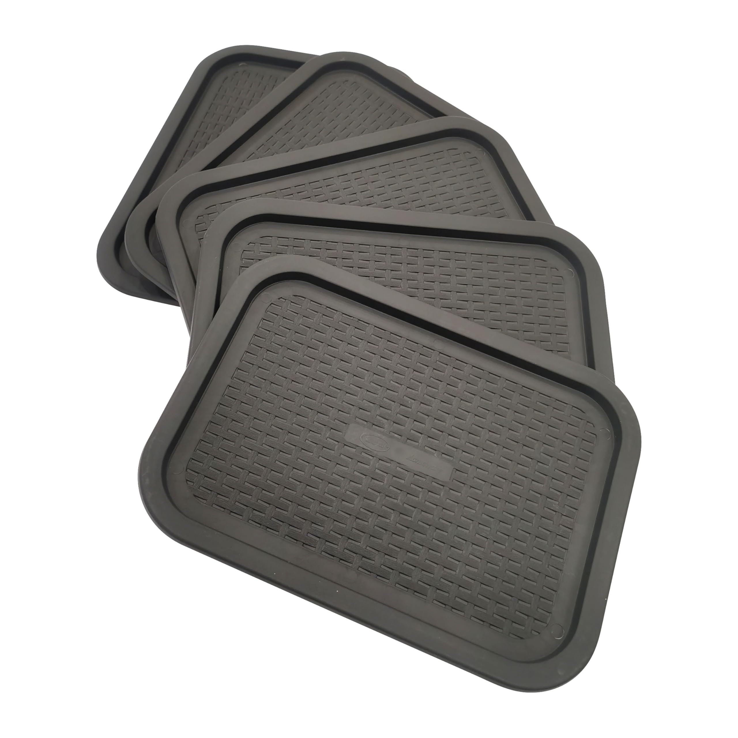 ABBAware Set of 5 Lids, Plastic Storage Box Covers, Durable Stackable Basket Lids, Modern Grey โ image 1