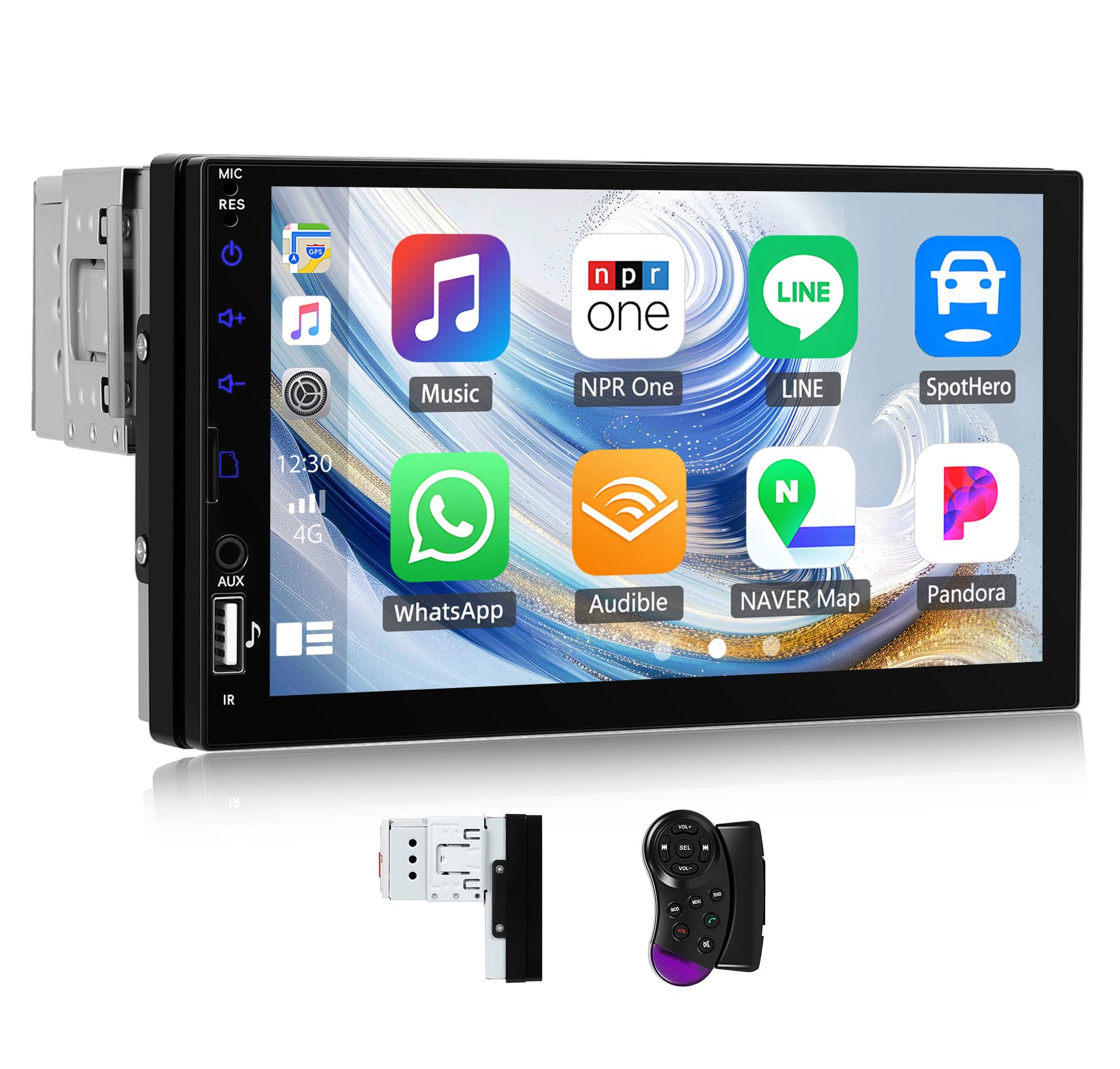 Bluetooth dialer screen on the car stereo for making calls