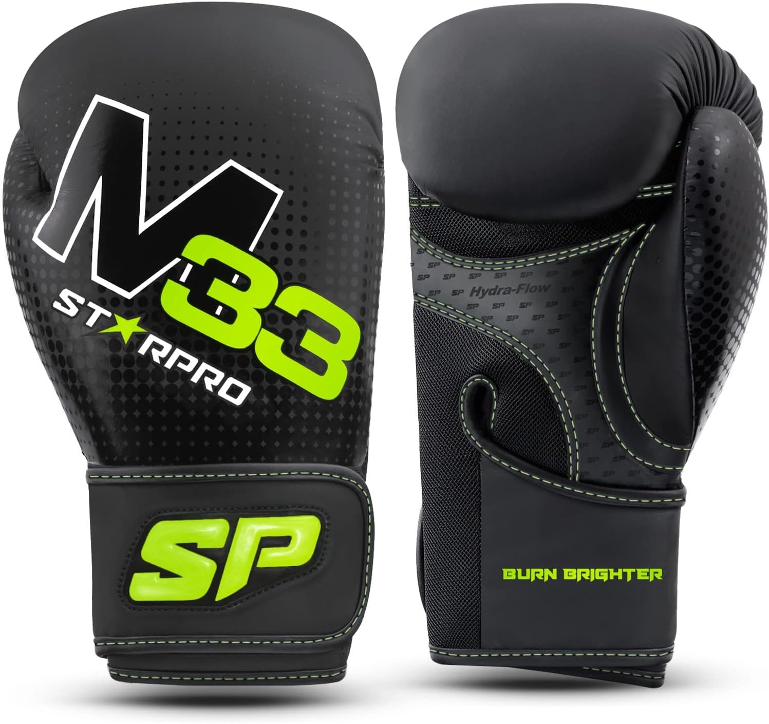 Starpro Boxing Gloves with Secure Hook & Loop Closure for Men & Women - Muay Thai Training Sparring 8oz 10oz 12oz 14oz 16oz