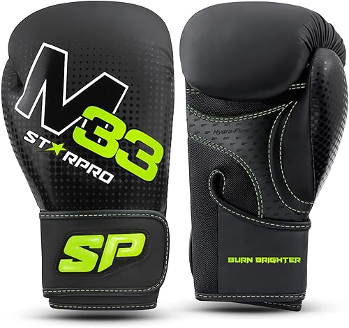 Miniatura 7 de Starpro Guantes de boxeo con soporte y protección inigualables para la muñeca, entrenamiento, muay thai, hombres y mujeres, varios colores y tamaños