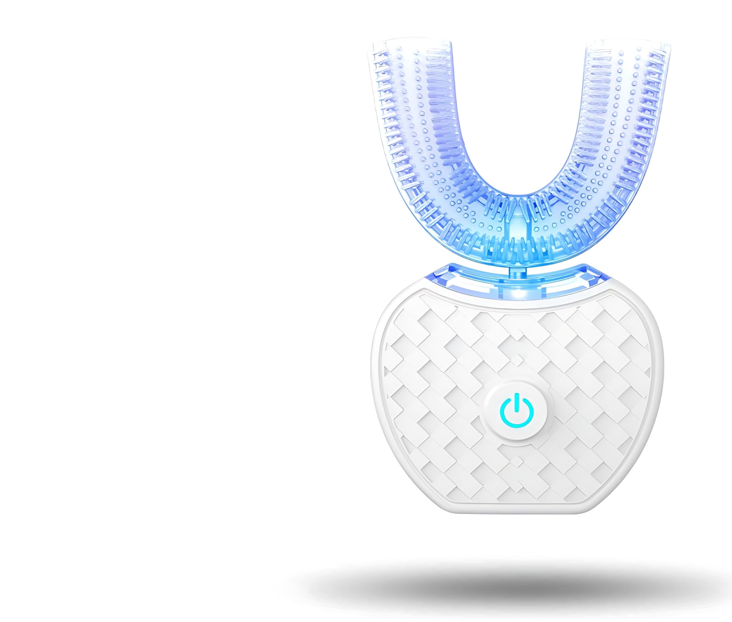 Aimery U Shaped Ultrasonic Toothbrush Tooth Cleaner Teeth Whitening Light 360° Mouth Cleansing Adult Electric Automatic Toothbrush Hands Free -Waterproof IPX7