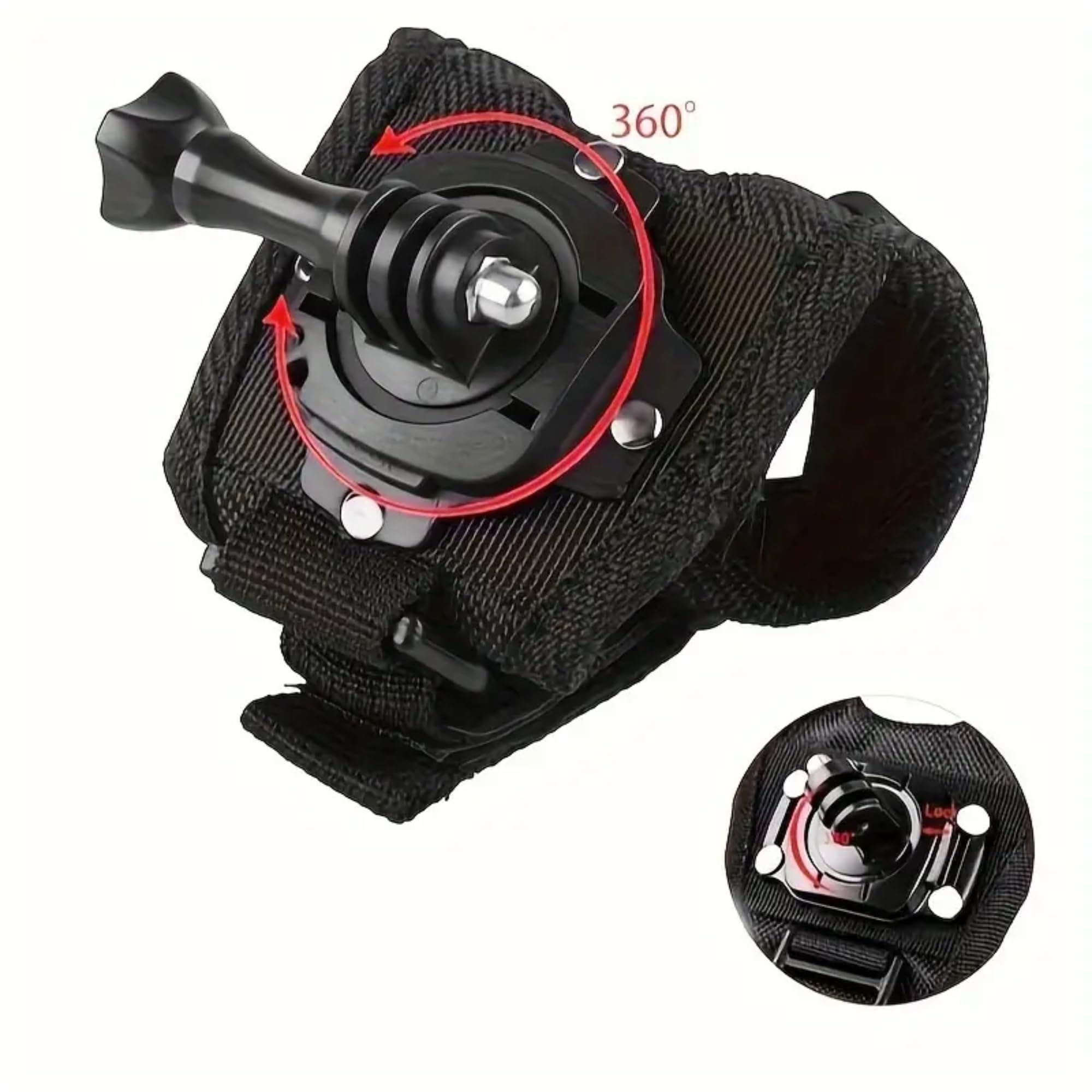 Soporte Cámara Deportiva Mano, Soporte Giratorio de Mano para Cámara Deportiva, Apto para VLOG, Compatible con GoPro Hero 13/12/11/10/9/8/7/6/5, dji Osmo Action 3, Insta 360 One.