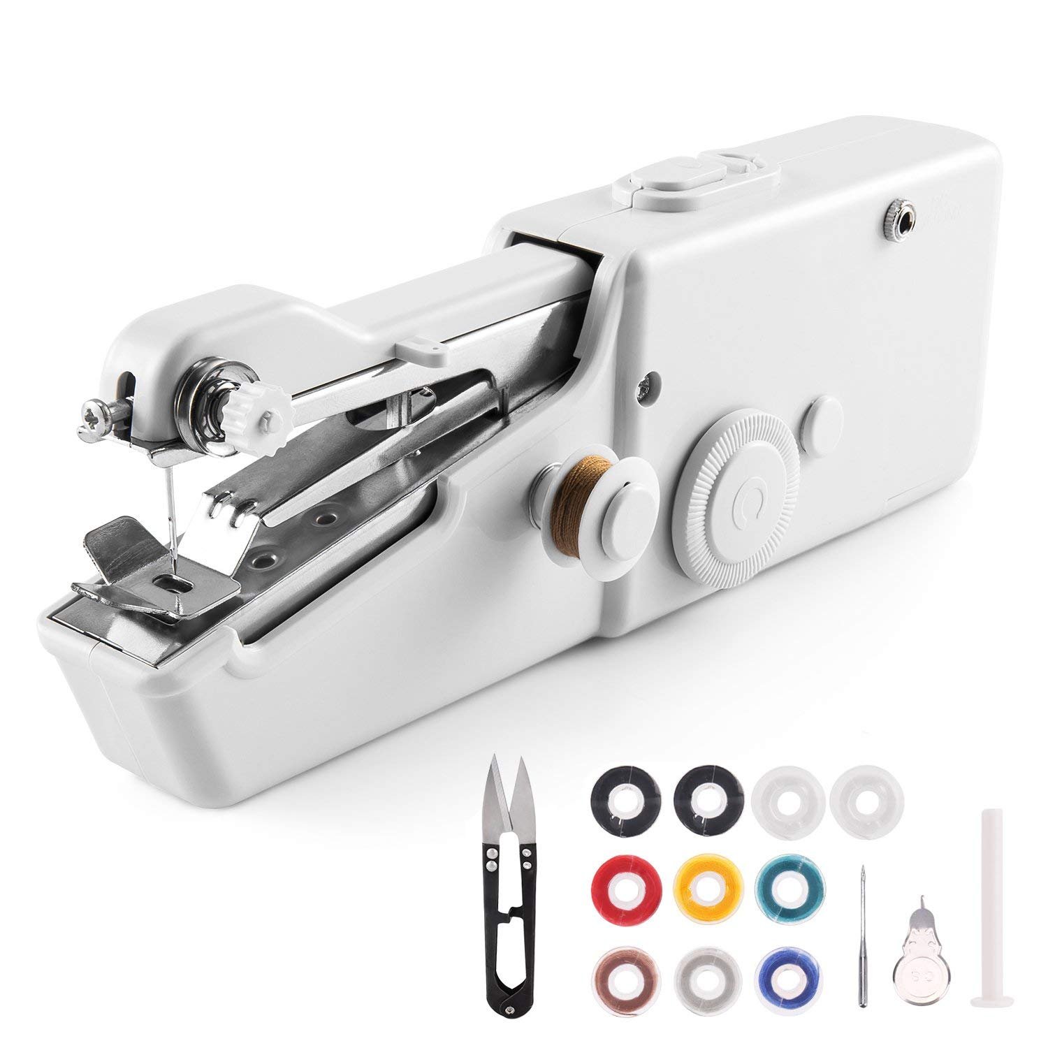 Royalsell Sewing Machine, Mini Handy Stitch Portable Sewing Machine Cordless Batteryed for Home Travel