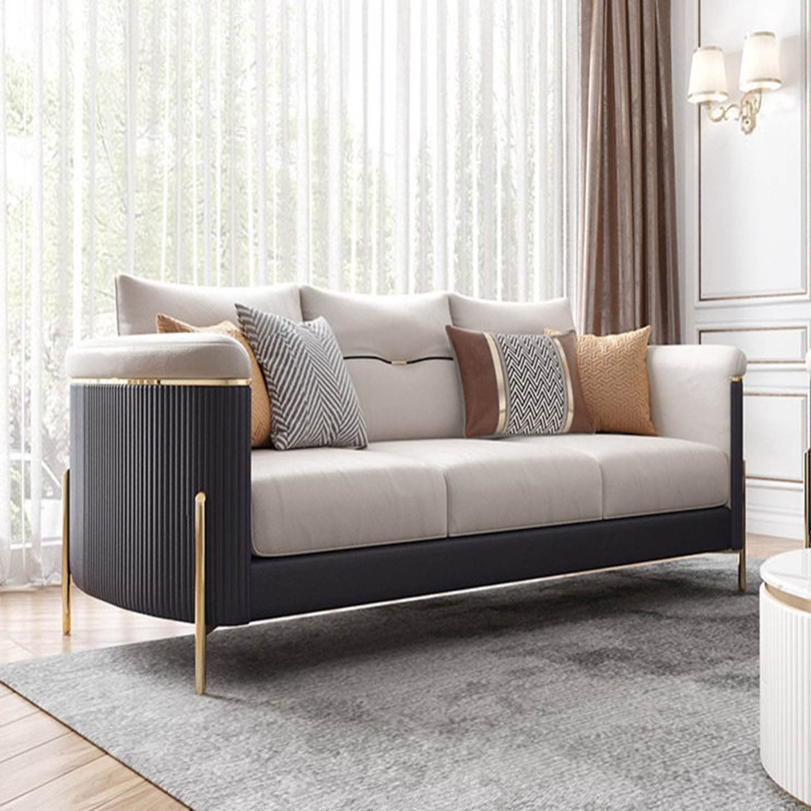 Patas de metal para muebles, paquete de 4 patas de sofá, patas de repuesto para escritorio, soporte de TV, mesita de noche, tocador, sofá, patas de armario de hierro, patas de muebles de baño (color