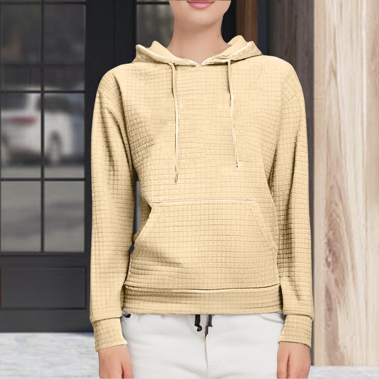 Generico Termica Donna con Cappuccio - Oversize Hoodie Donna Felpe